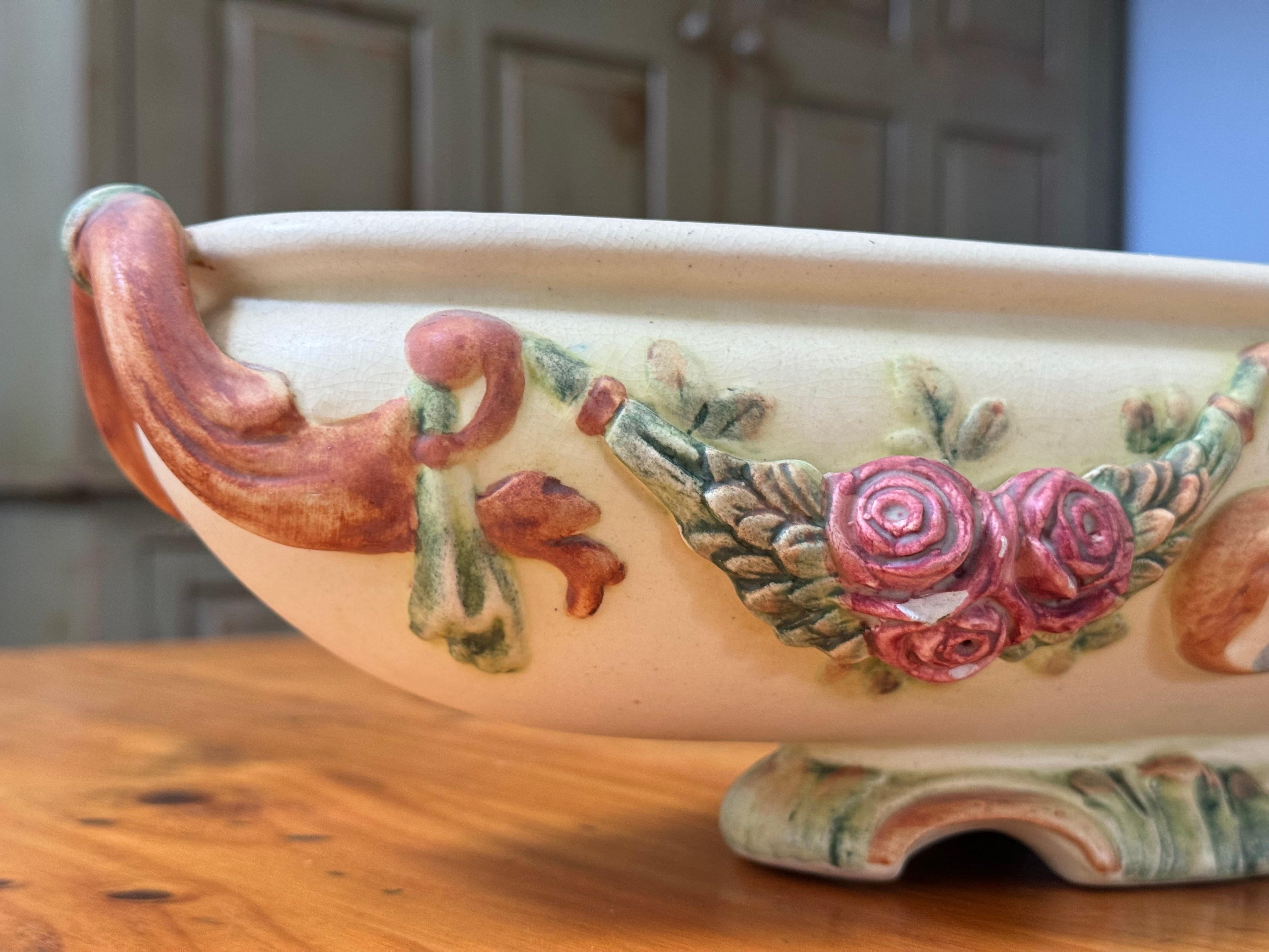 Jardinière ou compote Roma de Weller Pottery en vente 5