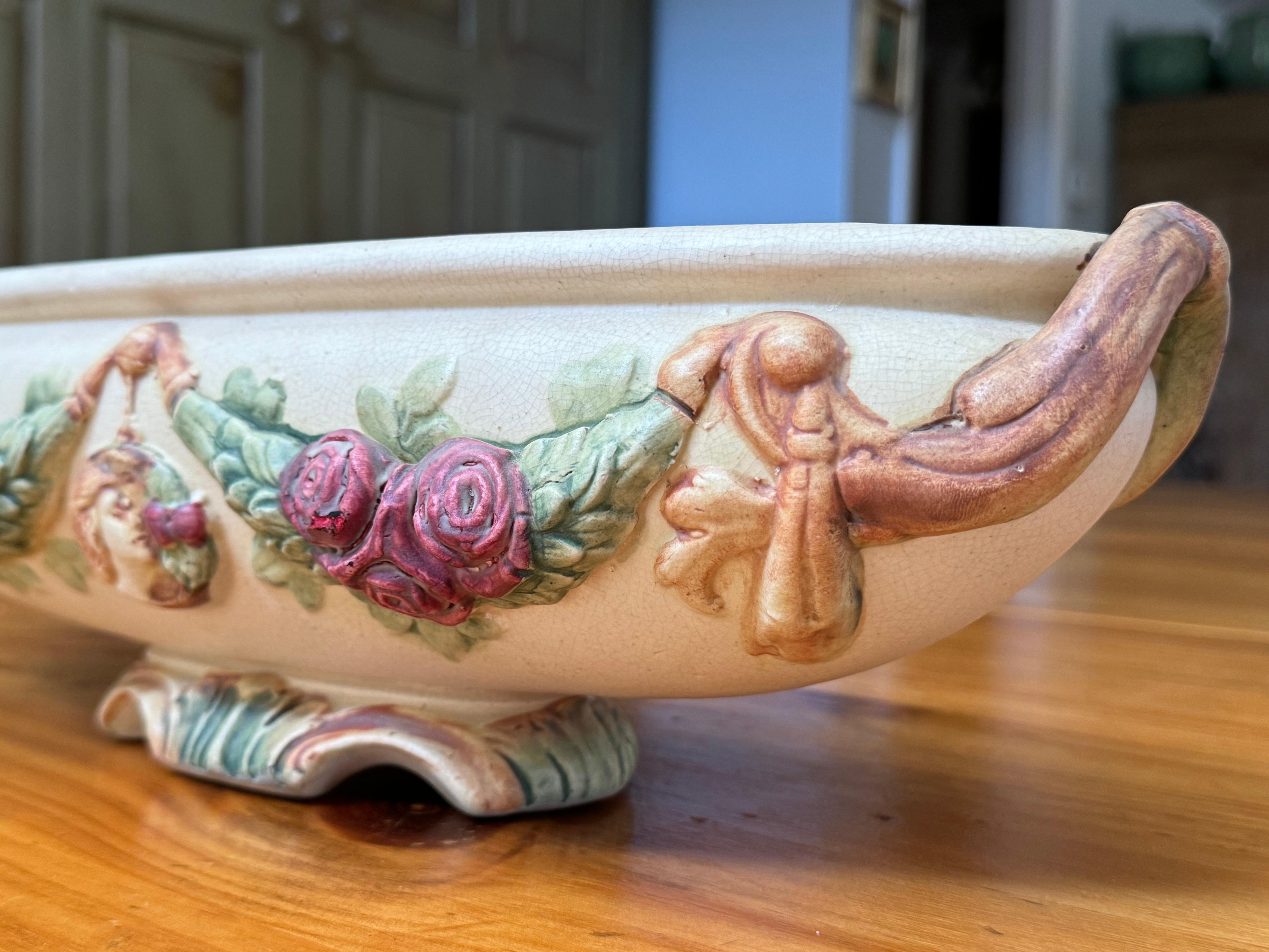 Jardinière ou compote Roma de Weller Pottery en vente 8