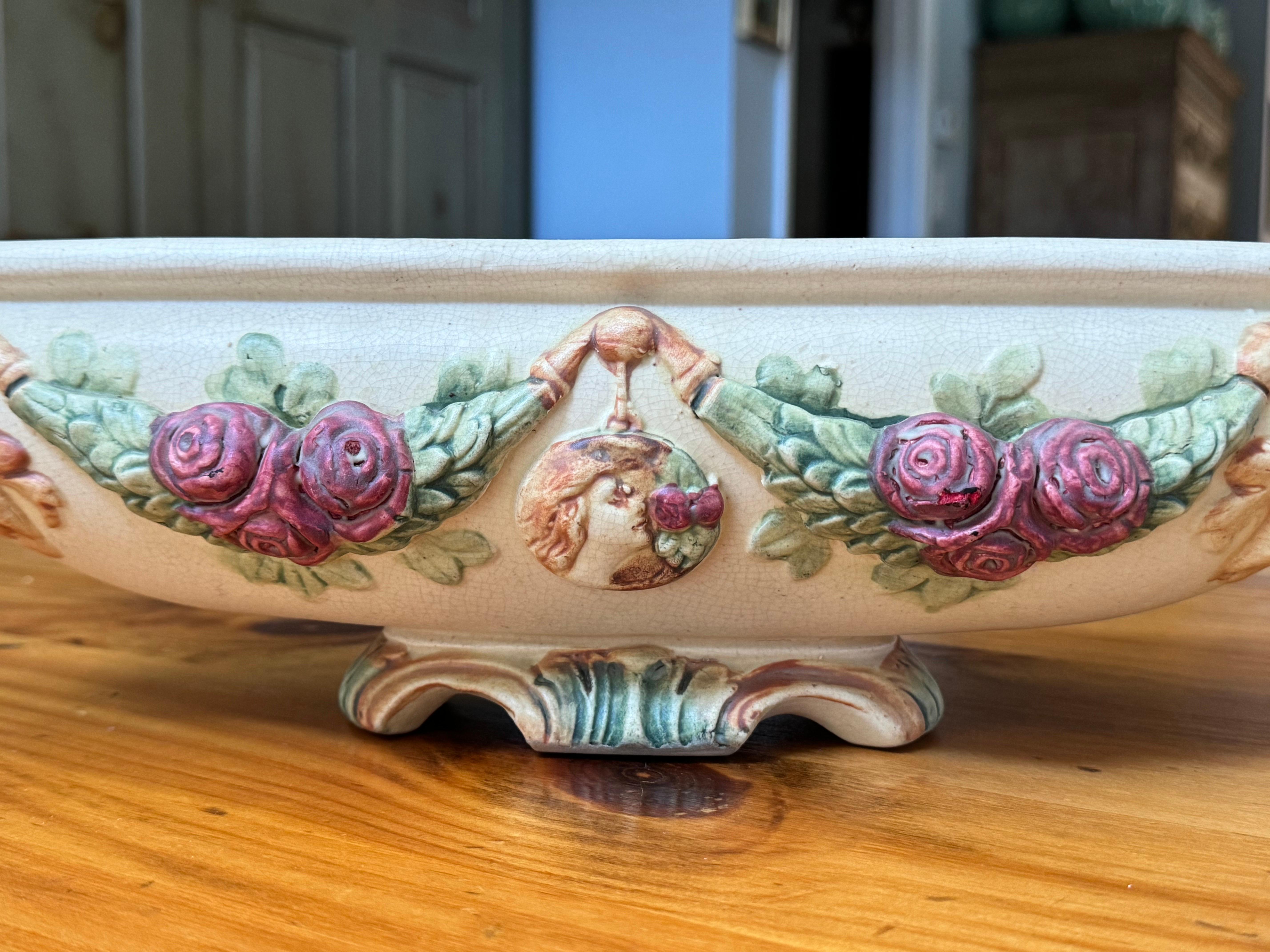Jardinière ou compote Roma de Weller Pottery en vente 9