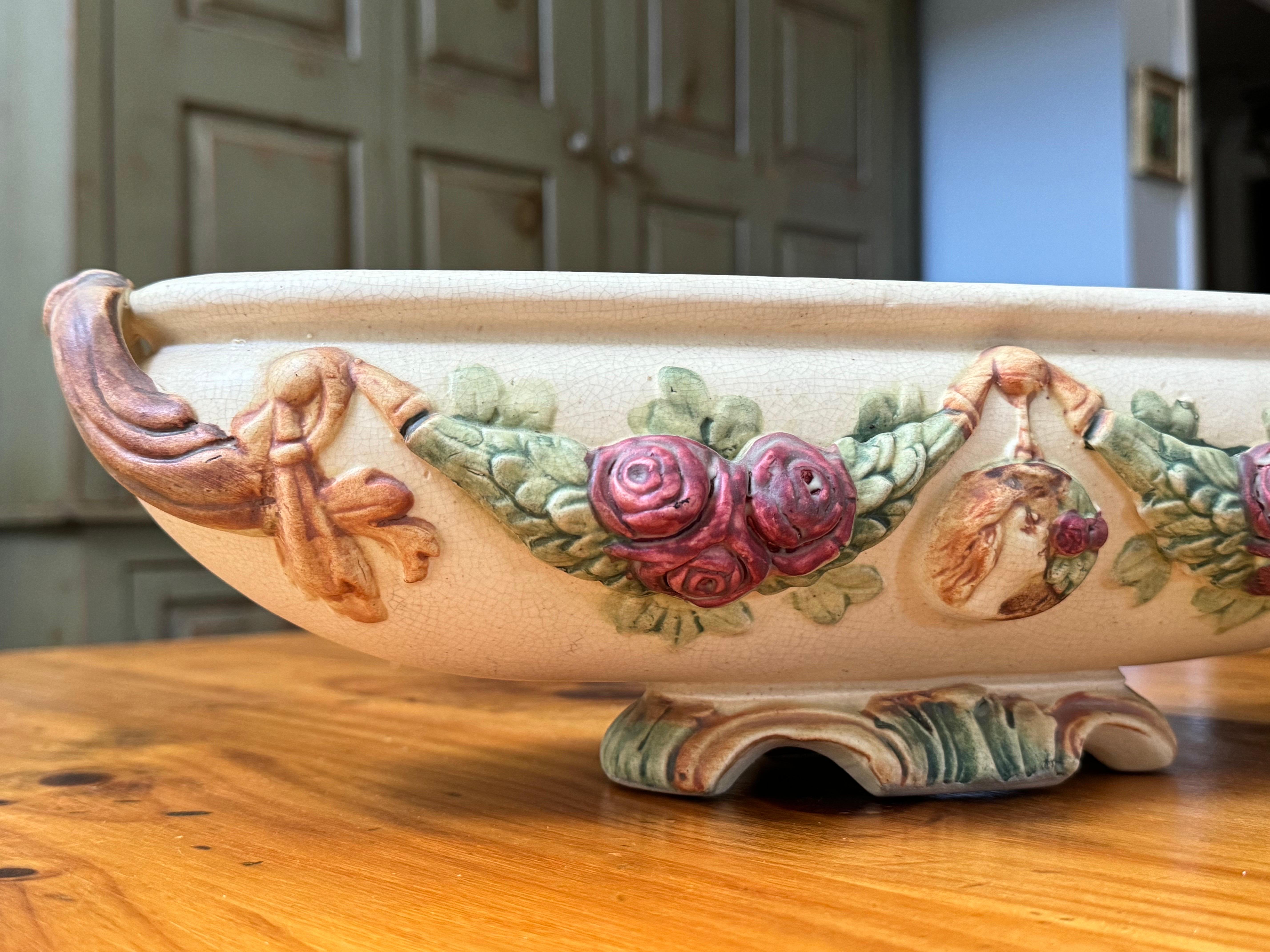 Jardinière ou compote Roma de Weller Pottery en vente 10