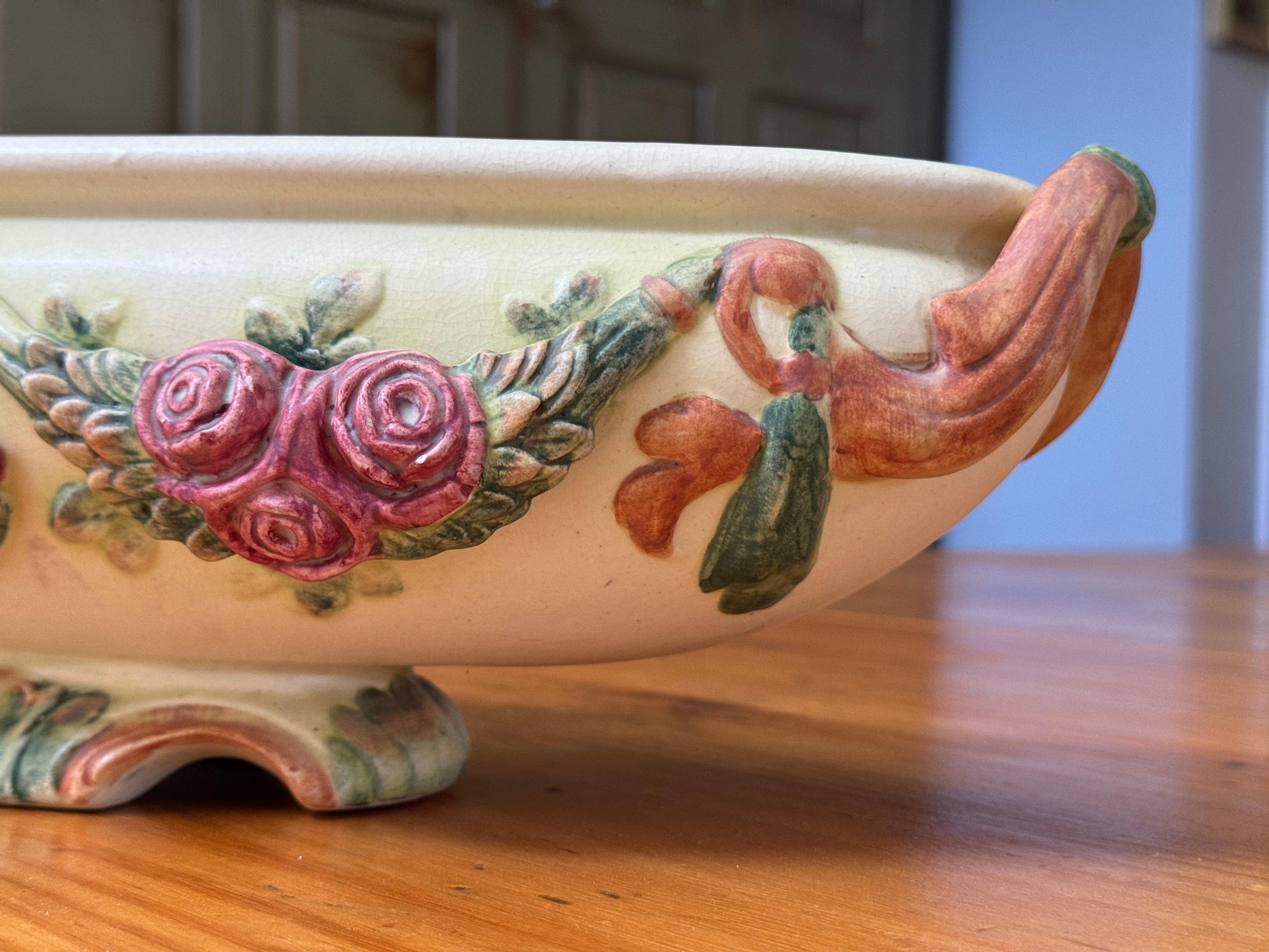 Céramique Jardinière ou compote Roma de Weller Pottery en vente