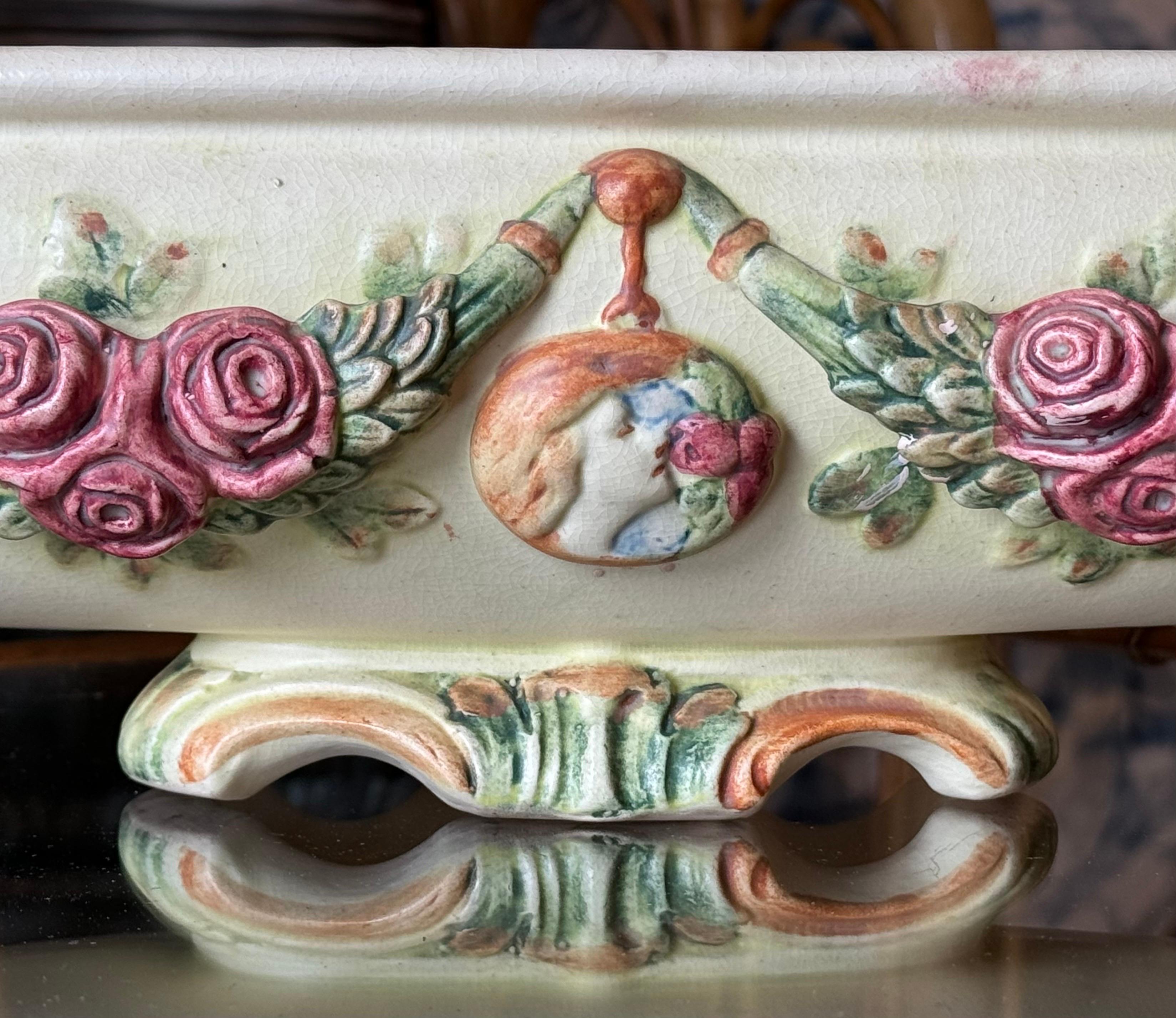 Jardinière ou compote Roma de Weller Pottery en vente 1
