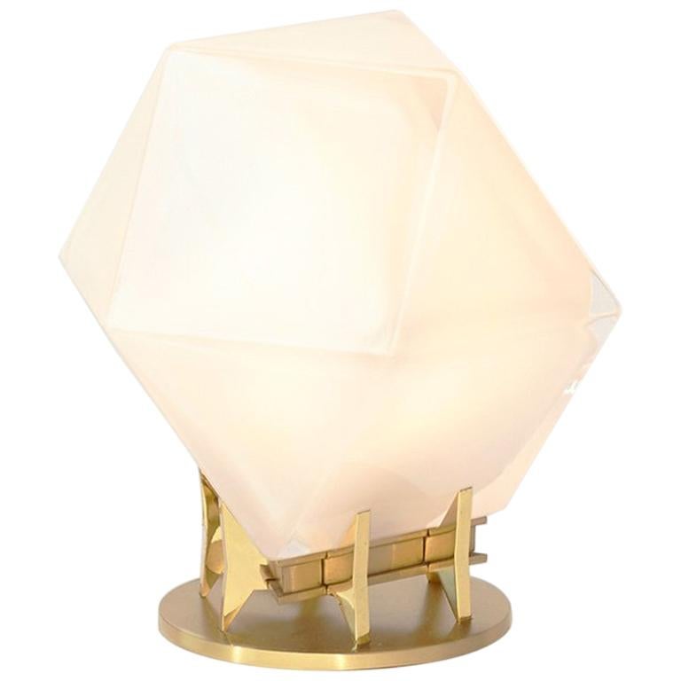 Welles Double Blown Glass Desk Lamp by Gabriel Scott