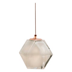 Welles Double Blown Glass Hanging Sconce in Alabaster White by Gabriel Scott