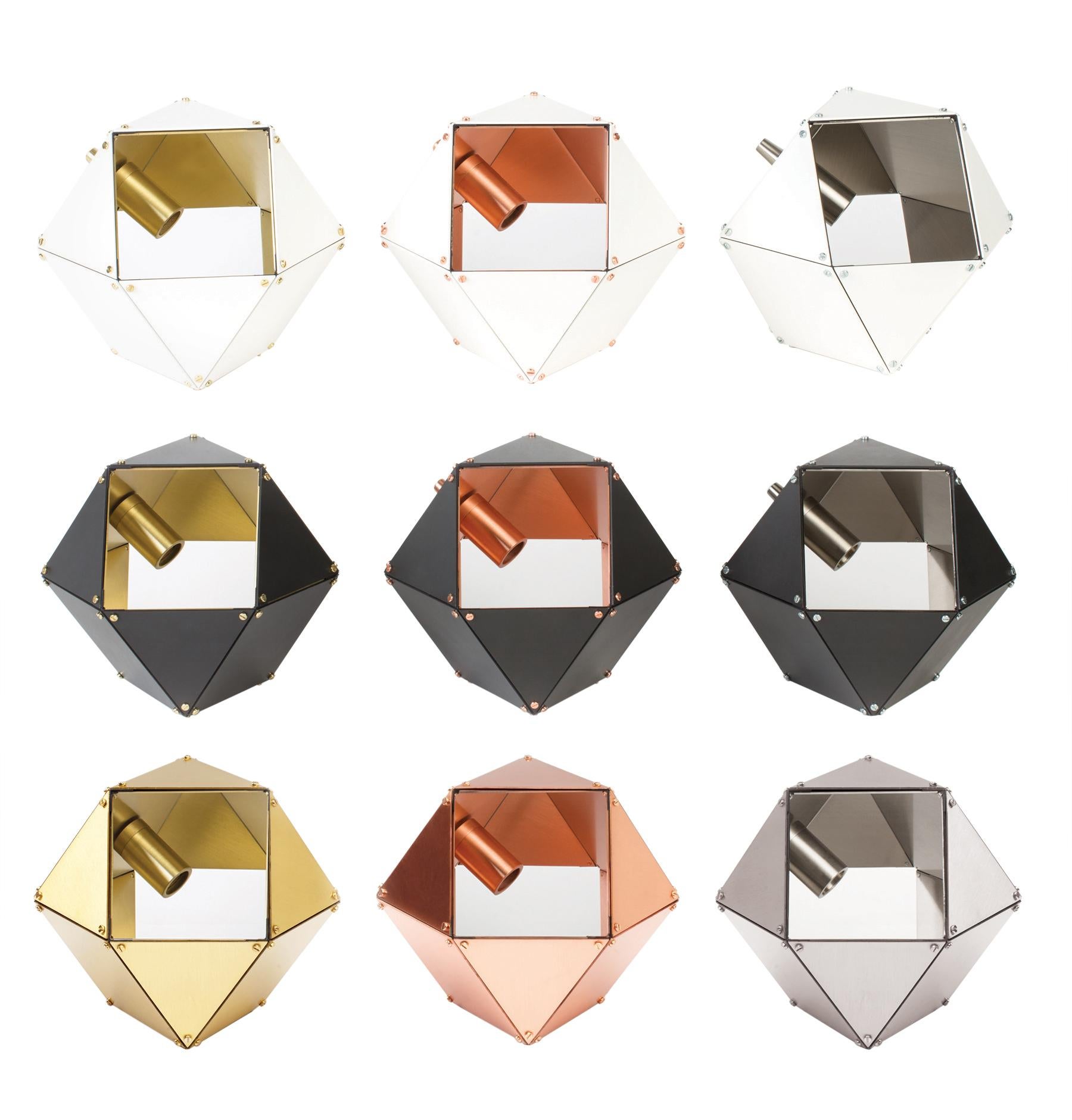 Modern Welles Steel Central Chandelier in Satin Brass by Gabriel Scott For Sale