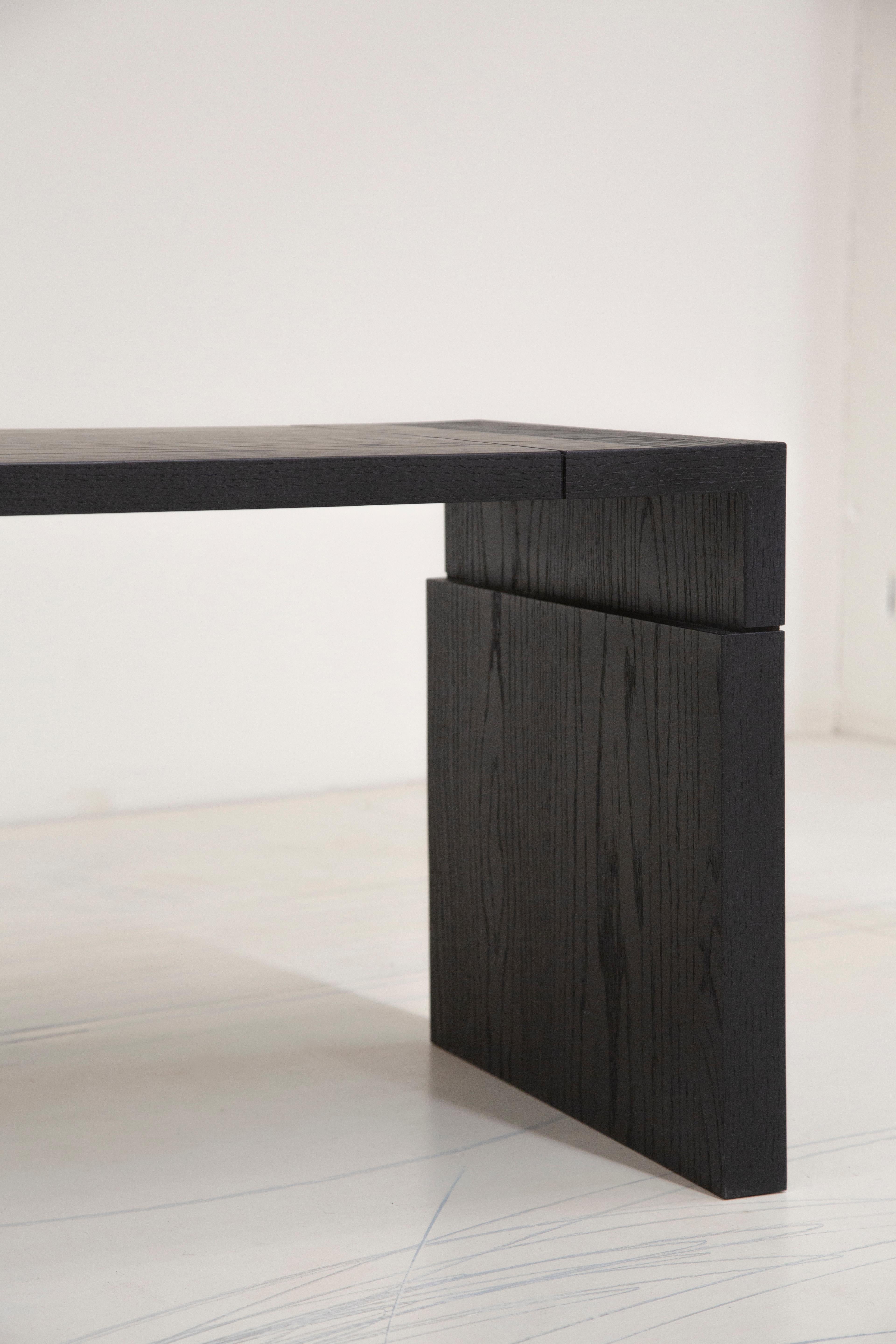 Modern Wellesley Bench in Solid Oak by May Furniture