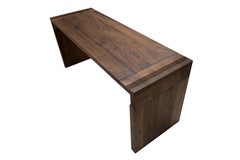 Wellesley Desk in Solid Walnut, Drawers Optional by May Furniture 