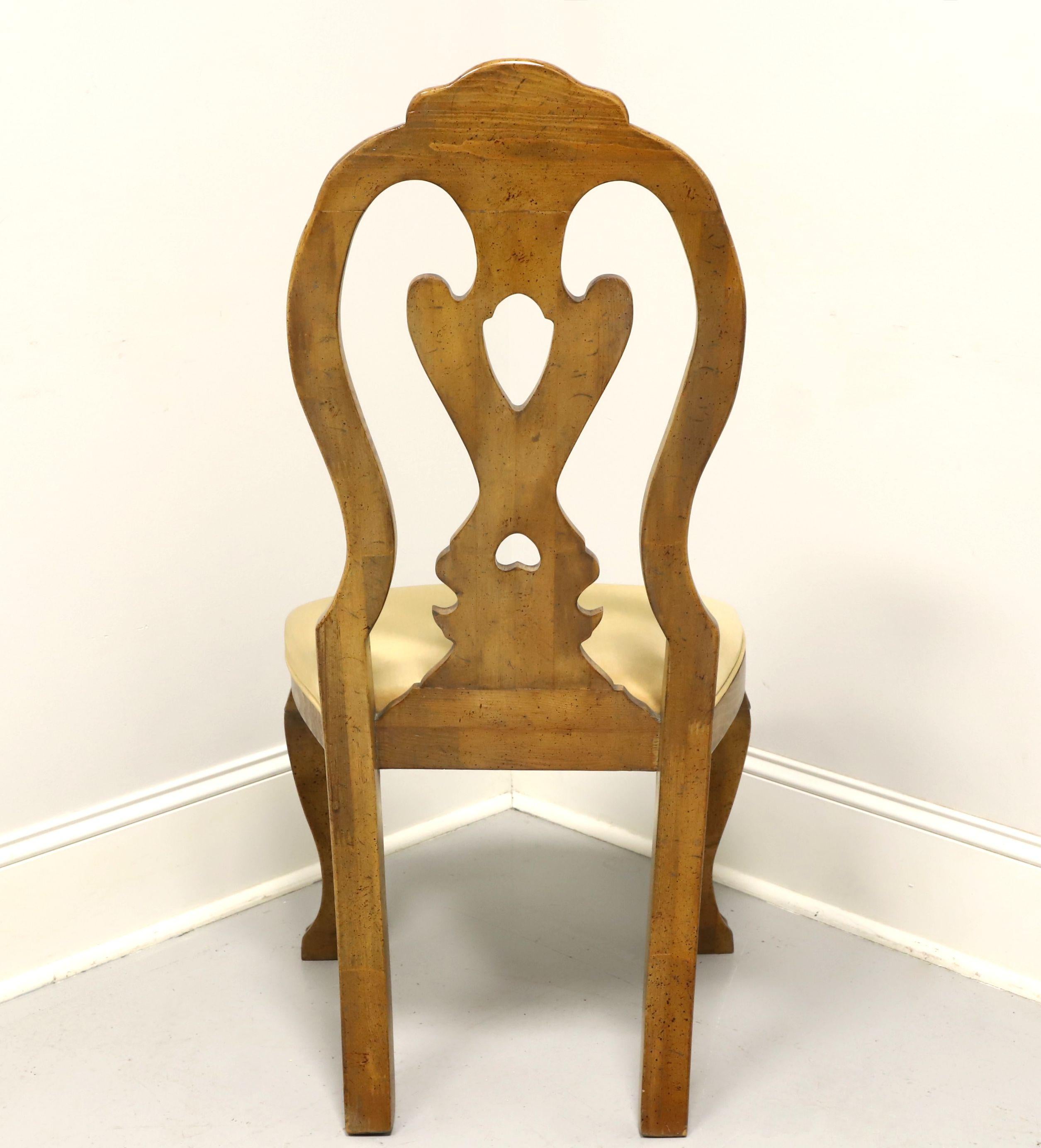 French Provincial WELLESLEY GUILD Walnut French Country Side Chair For Sale