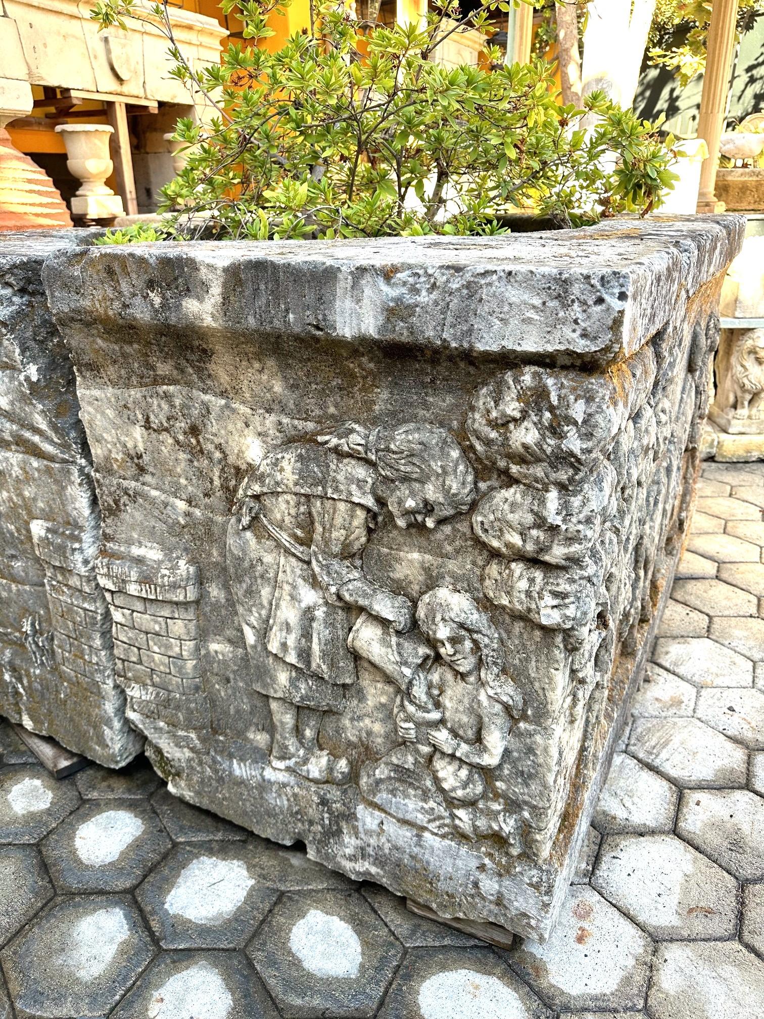 Wellhead Hand Carved Stone Fountain Firepit Basin La Vie En Provence Antique CA 10