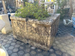 Wellhead Hand Carved Stone Fountain Firepit Basin La Vie En Provence Antique CA