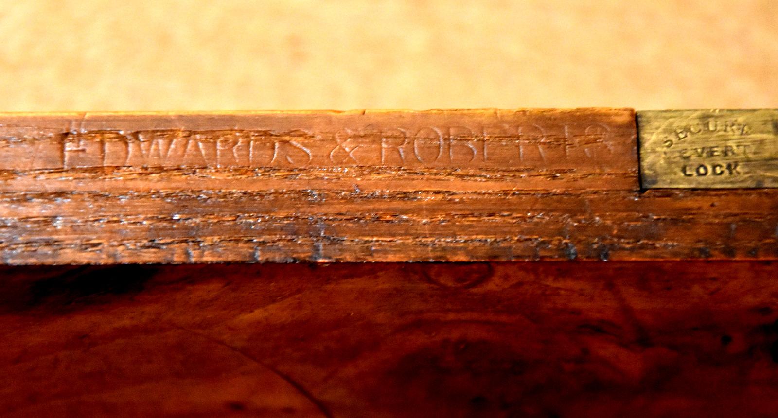 Wellington Chest Stamped Edwards and Roberts 2