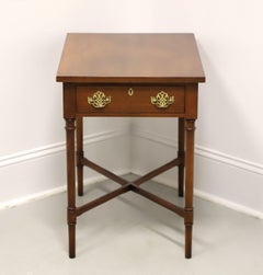 WELLINGTON HALL Banded Mahogany Georgian Single Drawer End Side Table
