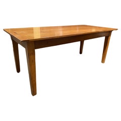 Antique  Cherry Farm Table with Breadboard Ends