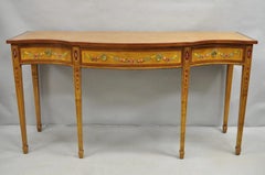 Wellington Hall Englische Adams Stil Malerei dekoriert Satinholz Sideboard Buffet