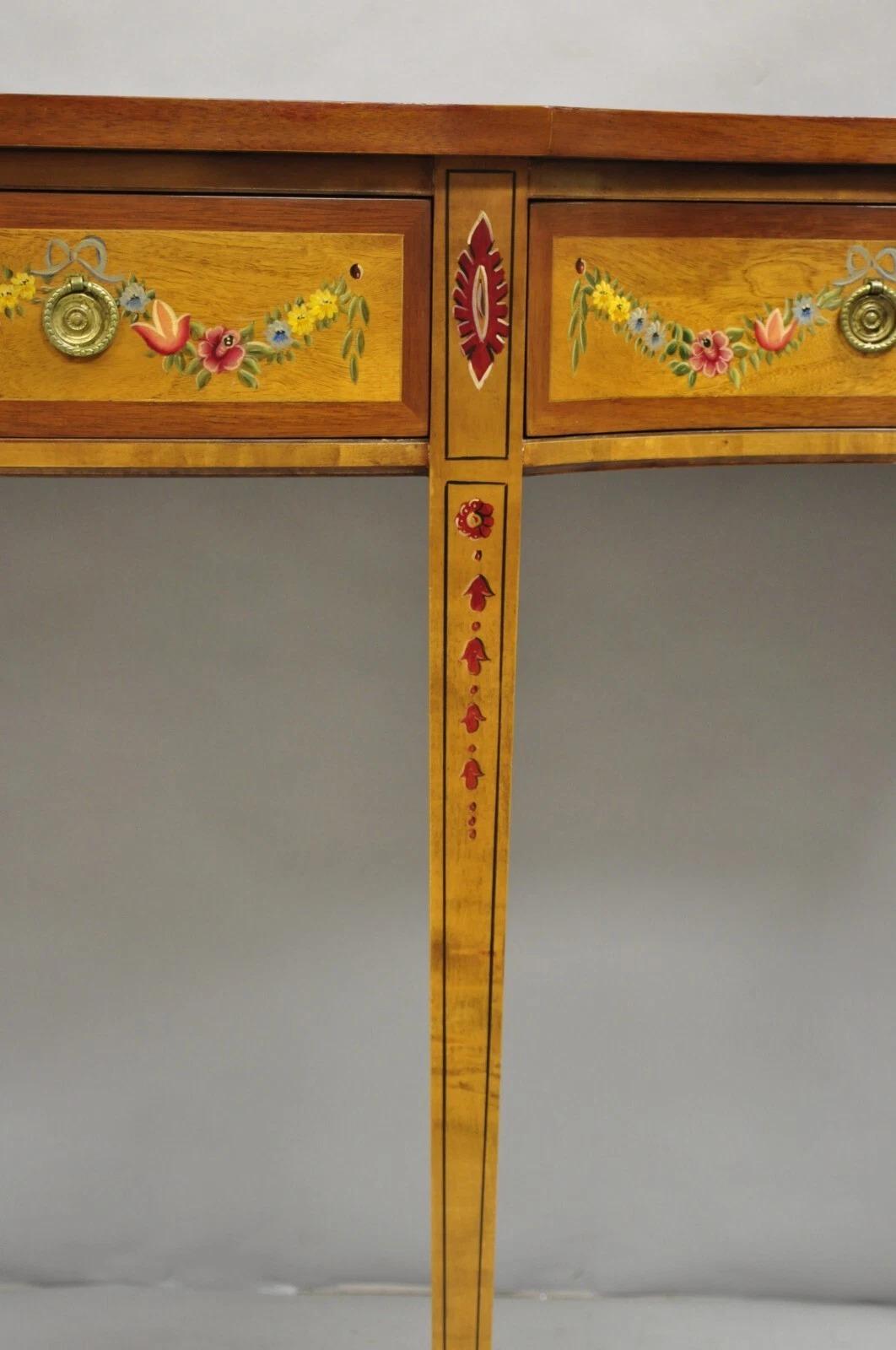 Wellington Hall, credenza in legno satinato decorata con vernice in stile Adam Hall. in vendita 1