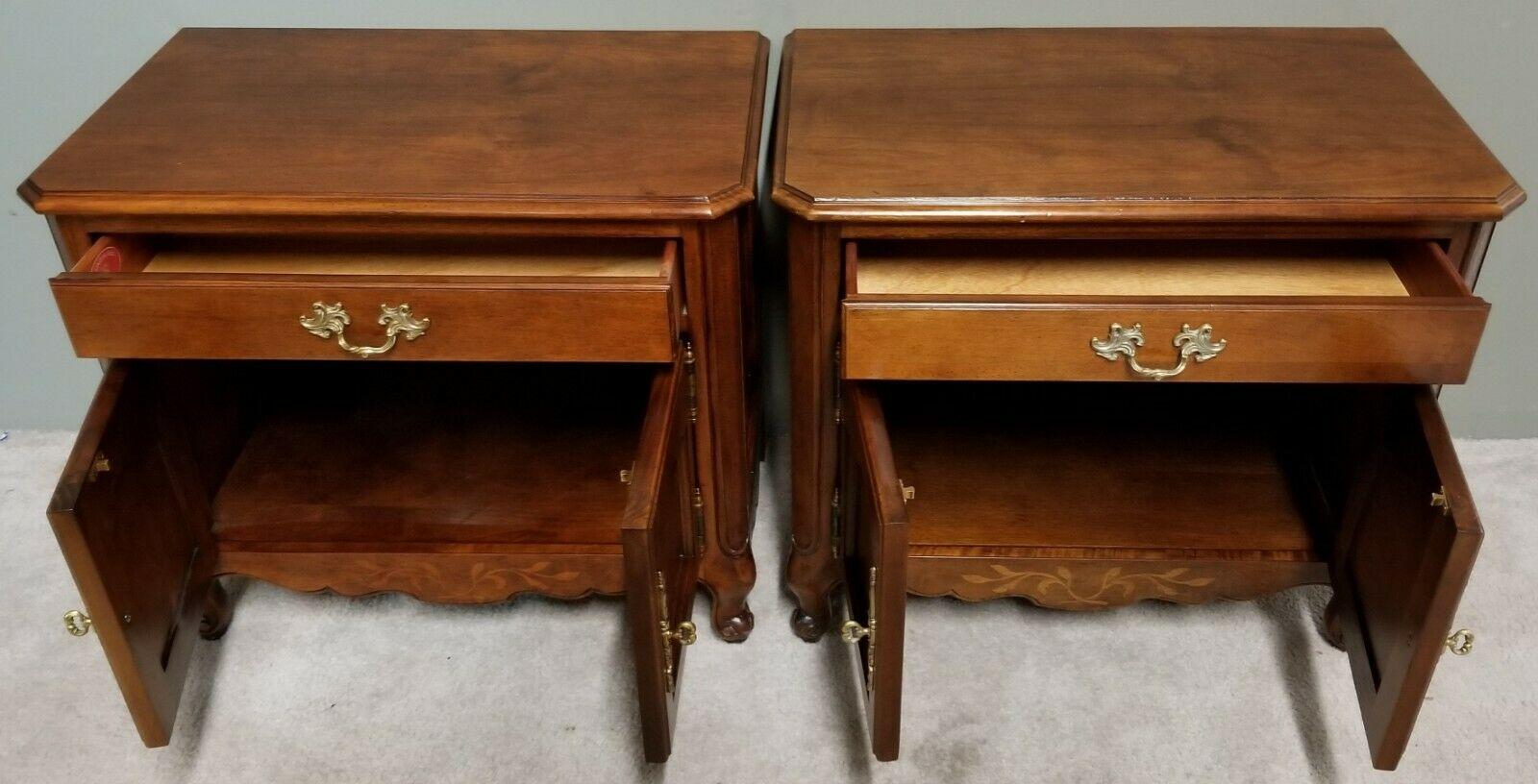 Wellington Hall French Provincial Solid Mahogany Nightstands 1