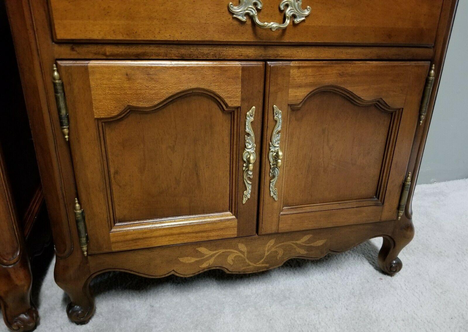 Wellington Hall French Provincial Solid Mahogany Nightstands 2