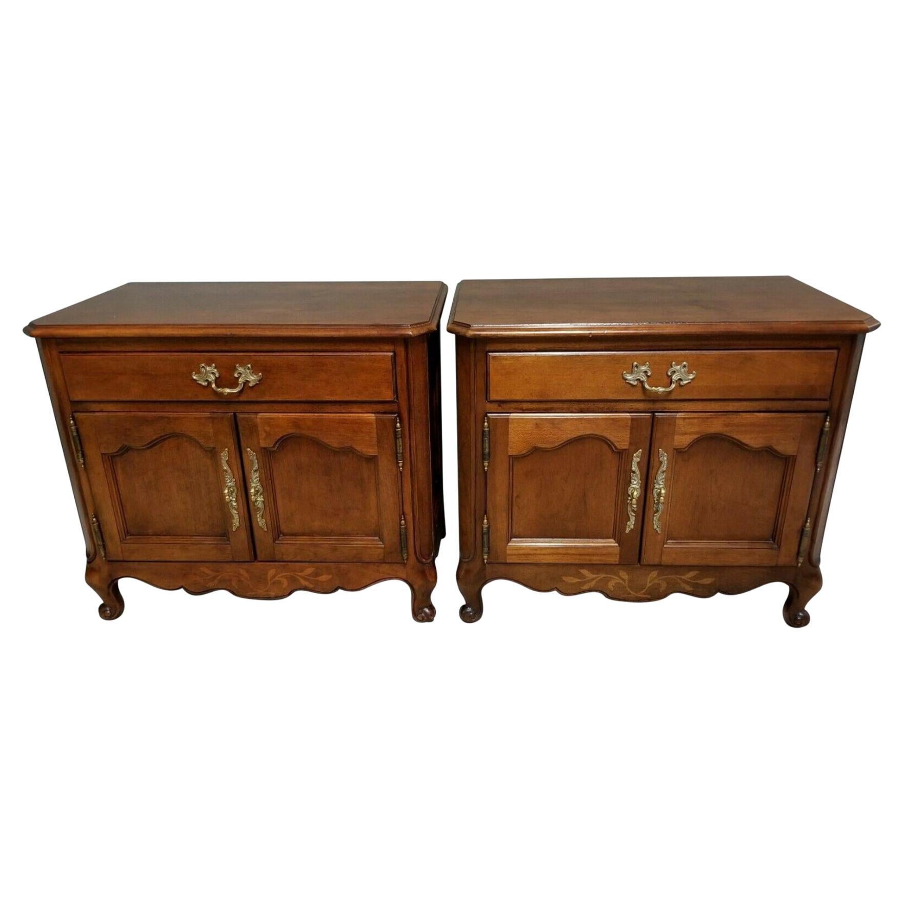 Wellington Hall French Provincial Solid Mahogany Nightstands