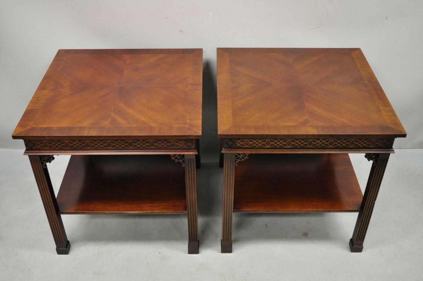 mahogany end tables