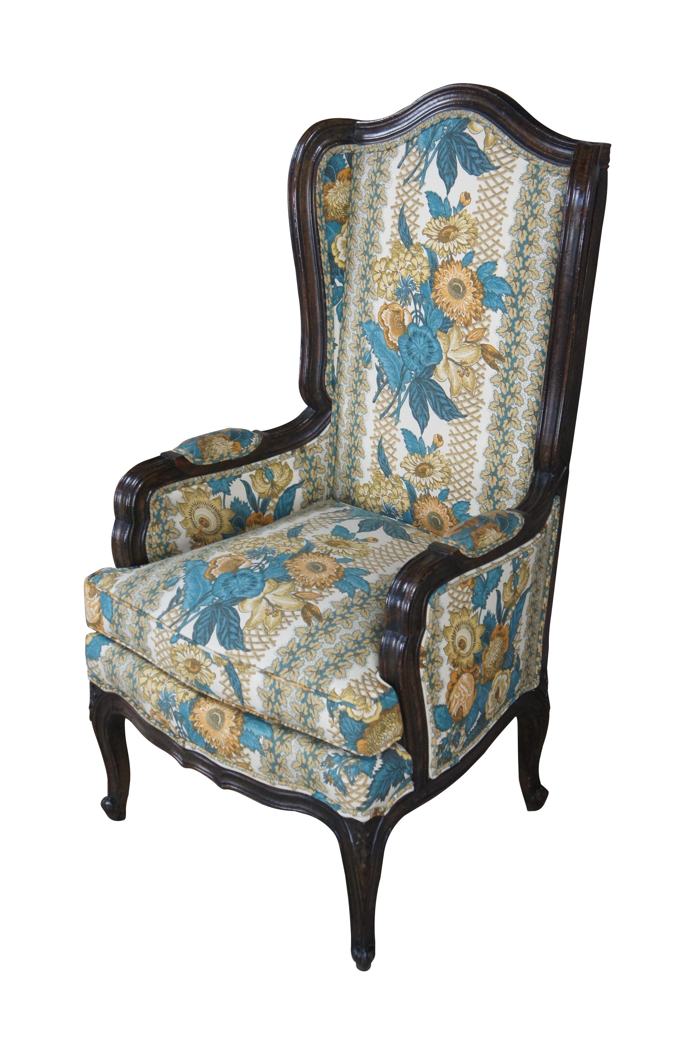 Wellington Hall Nussbaum Fauteuil Ohrensessel Club Lounge Library Sessel 44