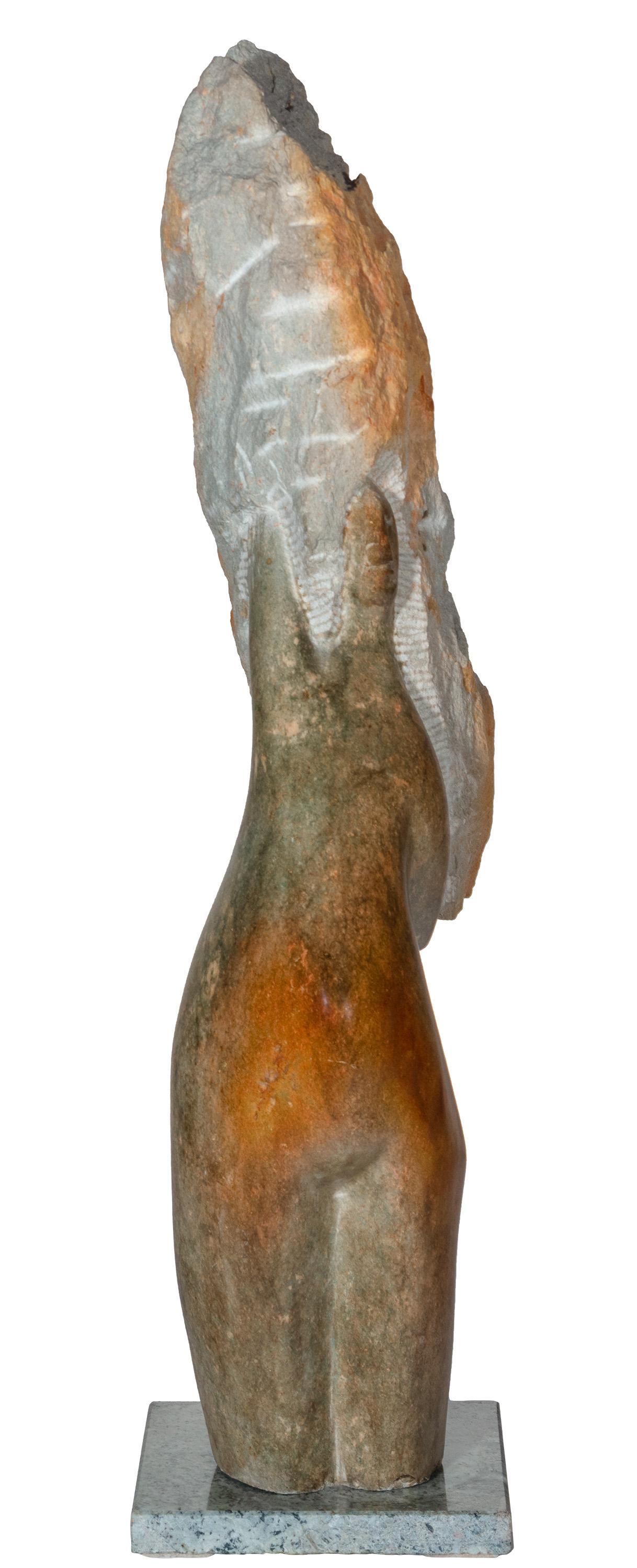 'Dancing in the Wind' original Shona stone sculpture by Wellington Karuru For Sale 2