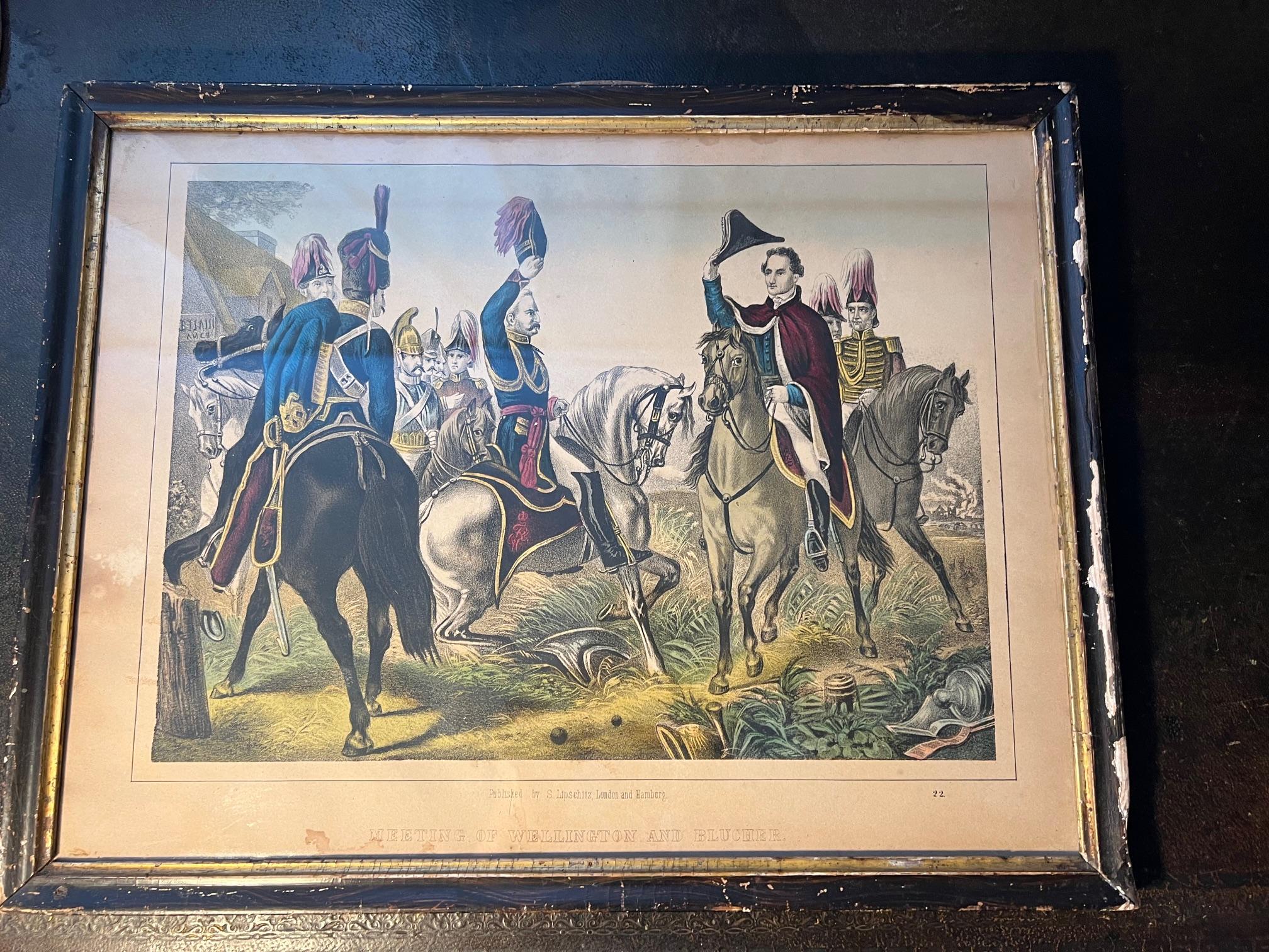 Wellington se encuentra con Blucher Inglés en venta