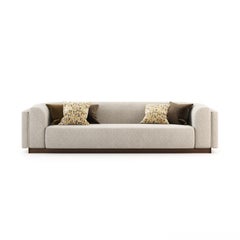 Contemporary sectional sofa with customisable fabric by Laskasas