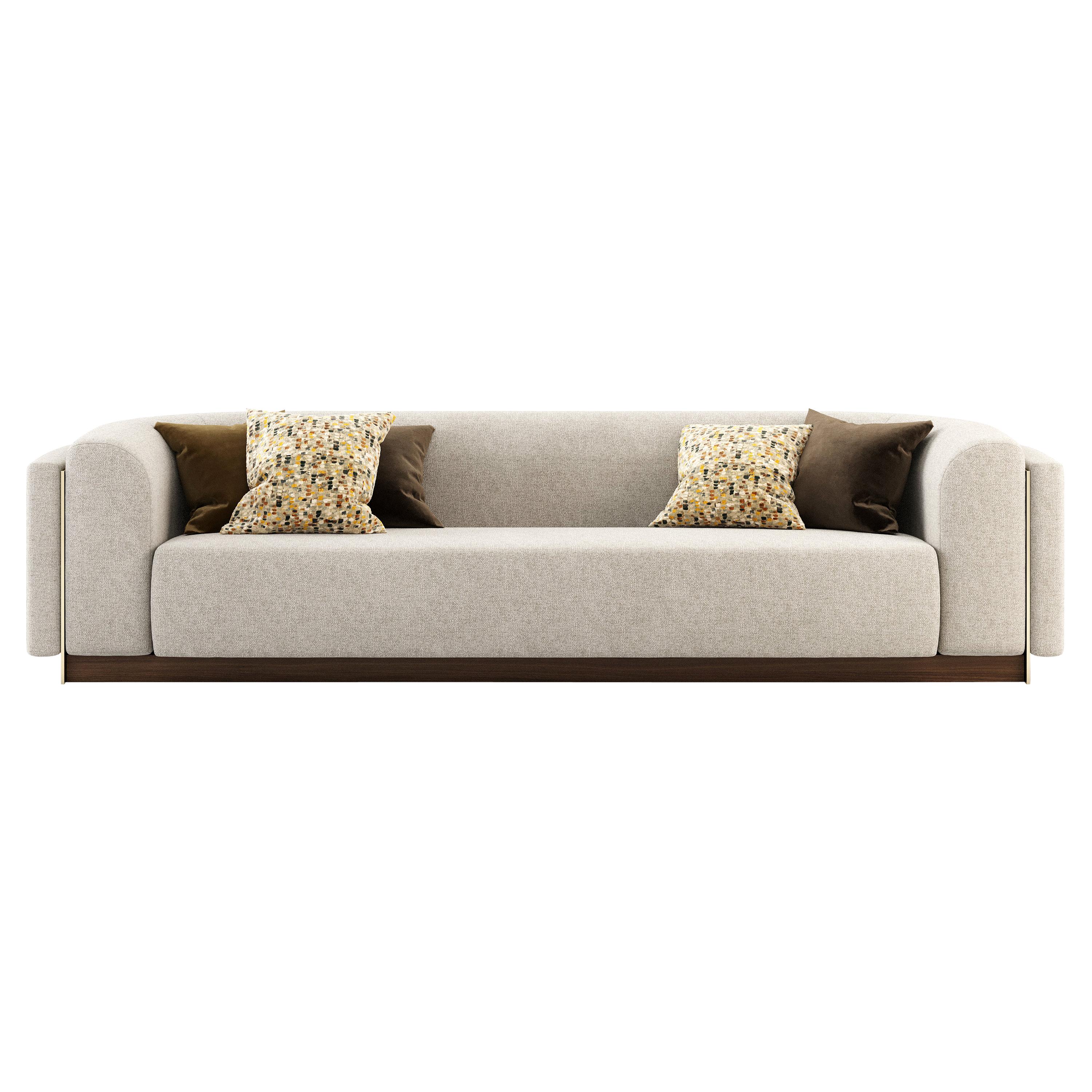 Wellington Sofa, Portuguese 21st Century Contemporary Upholstered in Leather