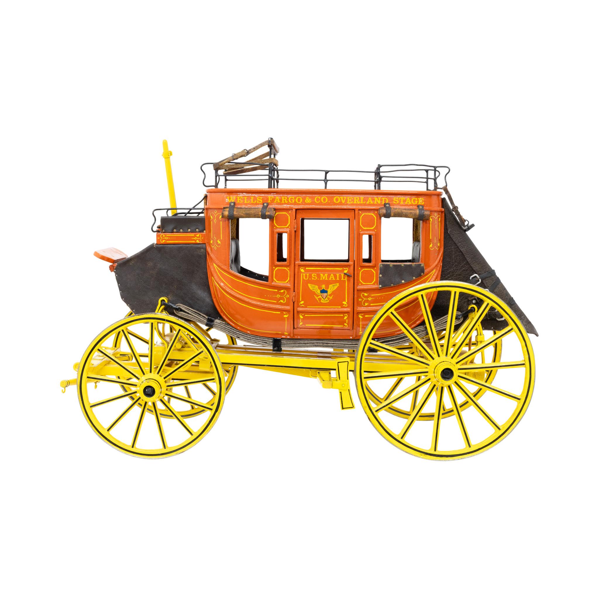 American Wells Fargo & Co. Overland Stagecoach Model For Sale