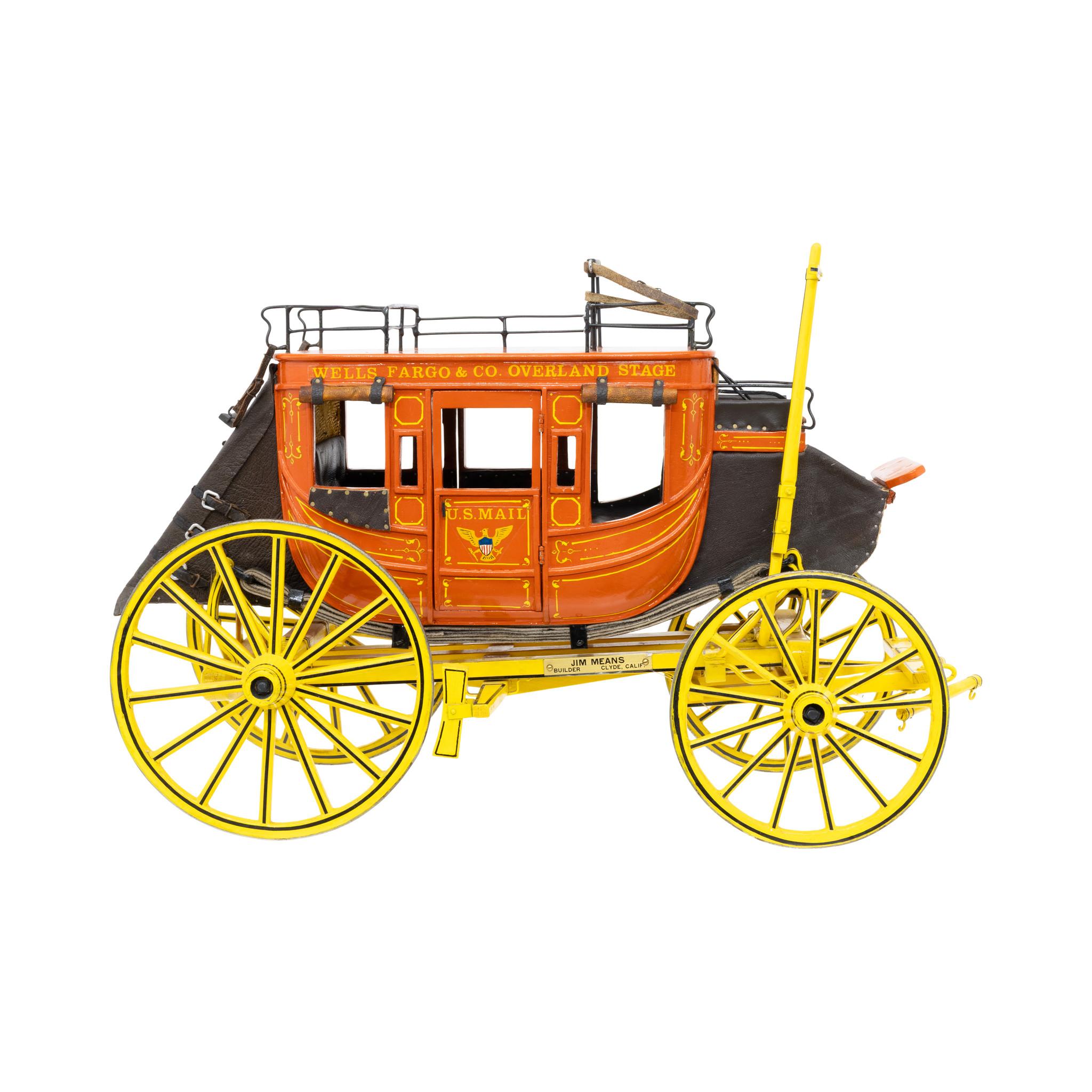 Wells Fargo & Co. Overland Stagecoach Model In Good Condition For Sale In Coeur d'Alene, ID