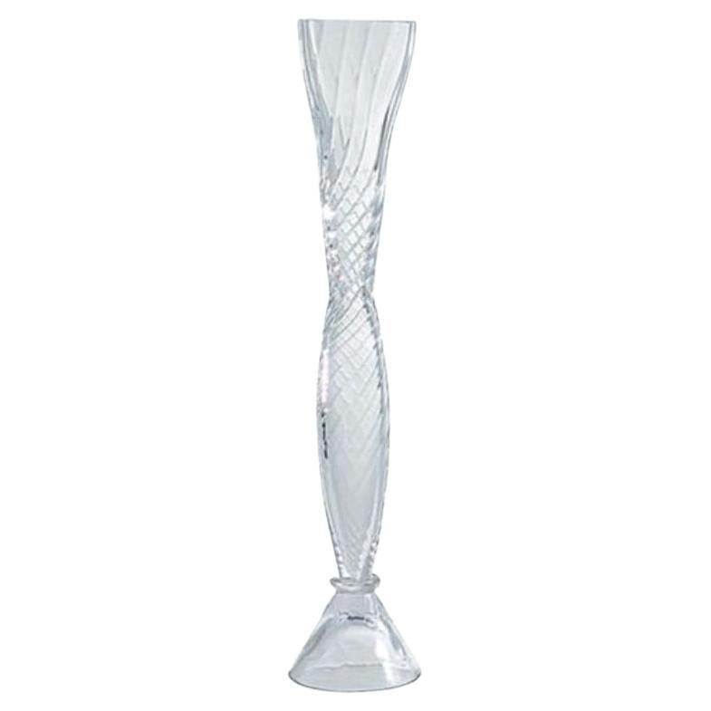 Wells I Vase Colorless 94hcm By Driade, Borek Sipek For Sale