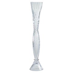 Wells I Vase Colorless 94hcm By Driade, Borek Sipek