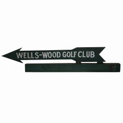 Wells-Wood Golf Club Sign