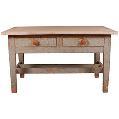 Antique Welsh 2-Drawer Side Table