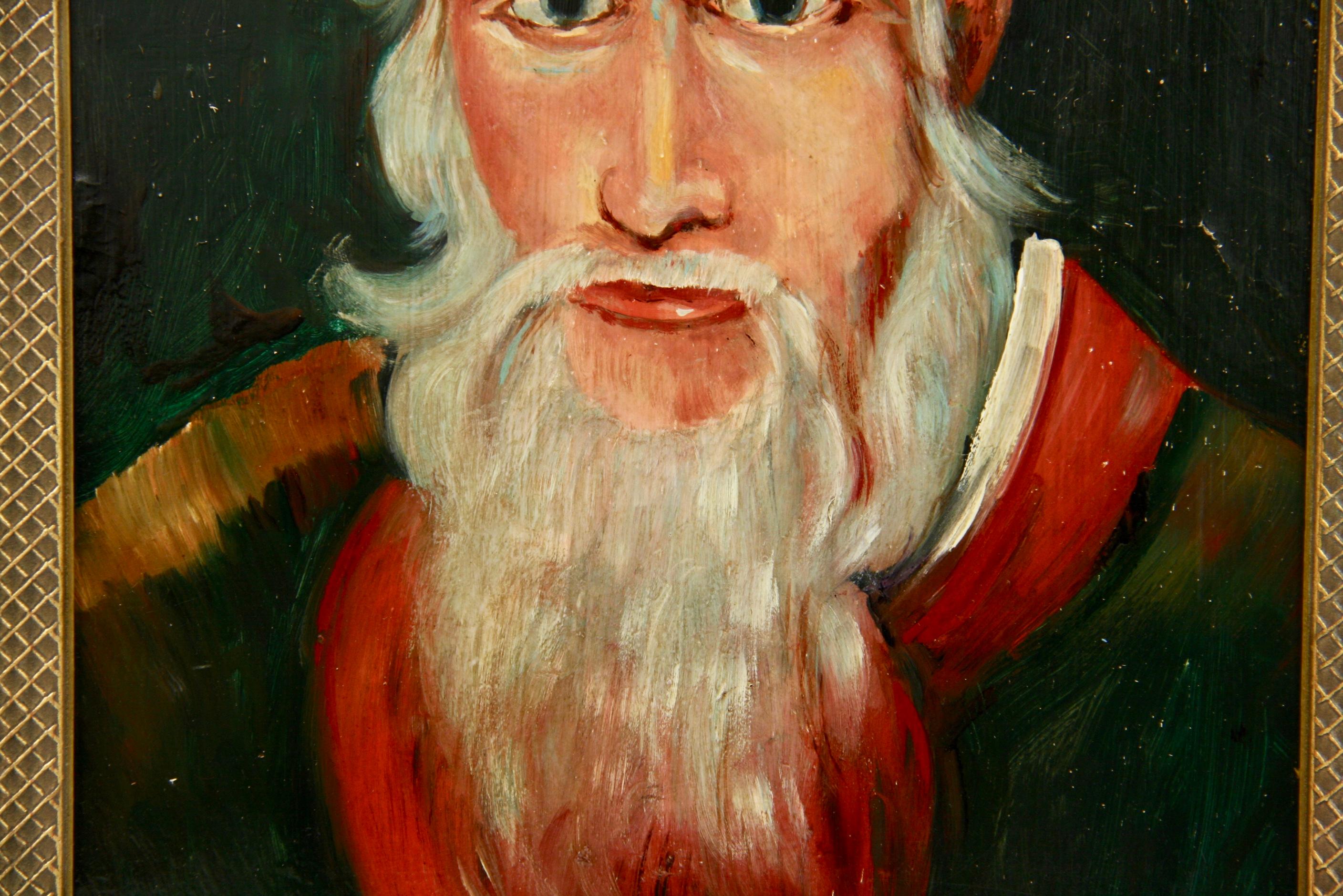 Ritratto antico inglese  Pittura ad olio di uno scrittore inglese - Portrait Painting Marrone di Welsh
