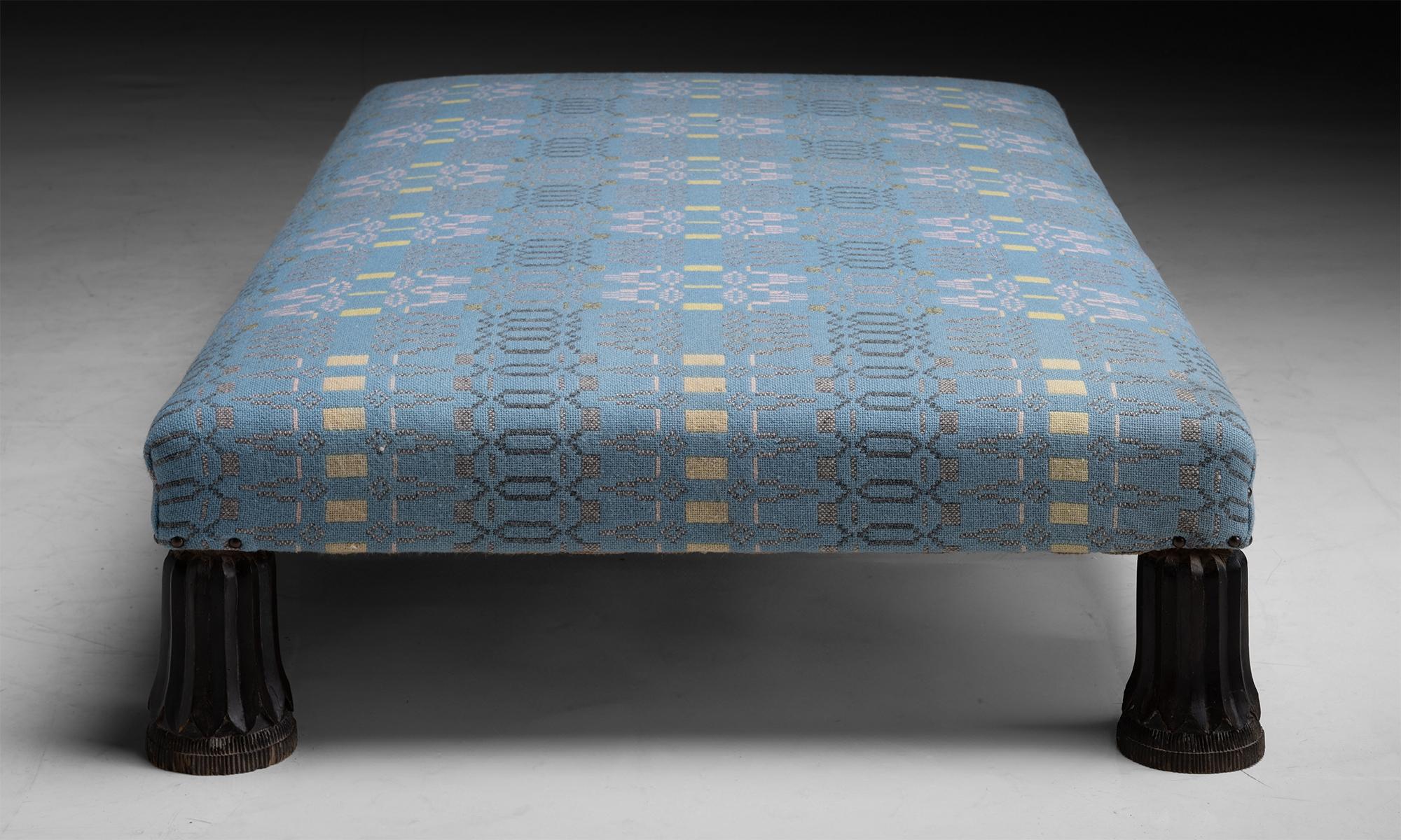Edwardian Welsh Blanket Ottoman Circa 1900