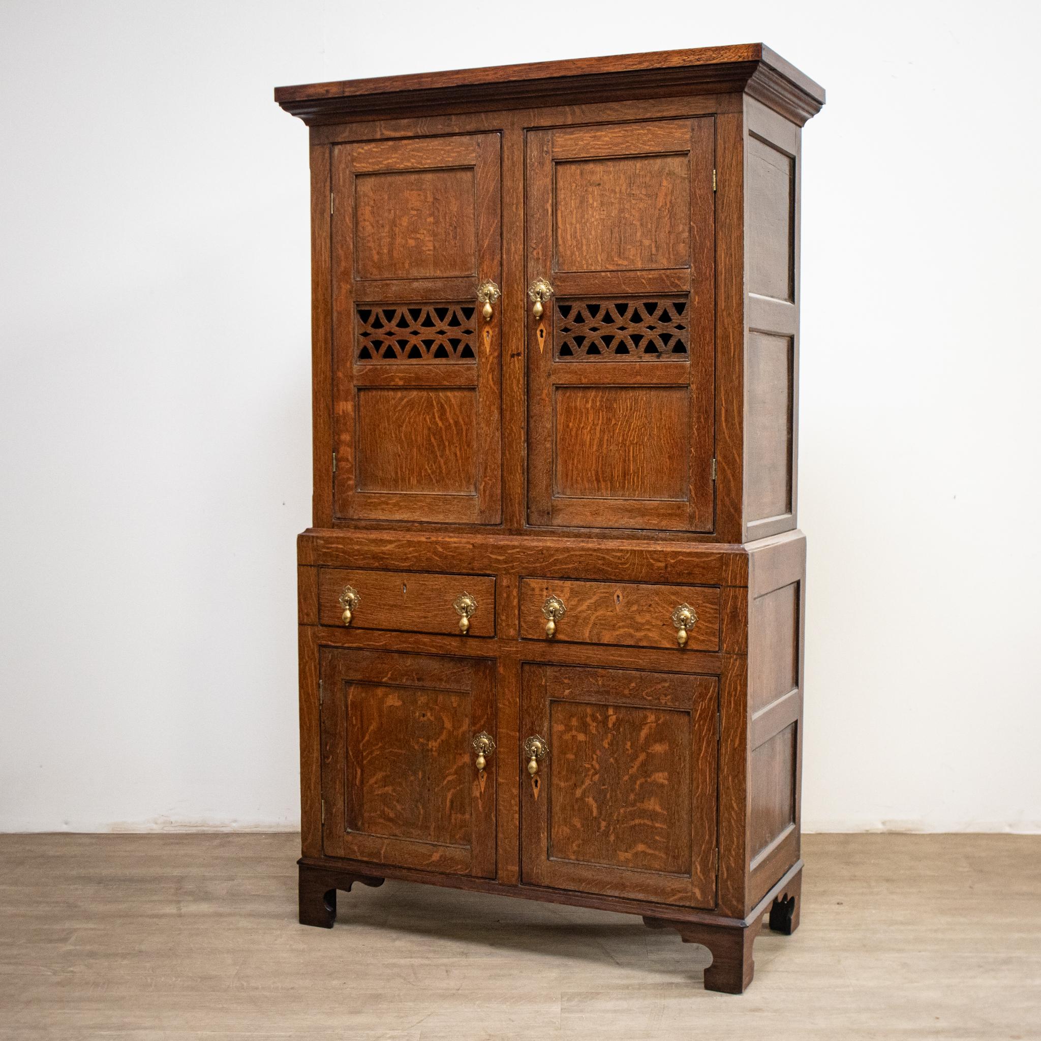 Country Welsh Bread & Cheese Cupboard / Cwpwrdd Bara Caws For Sale