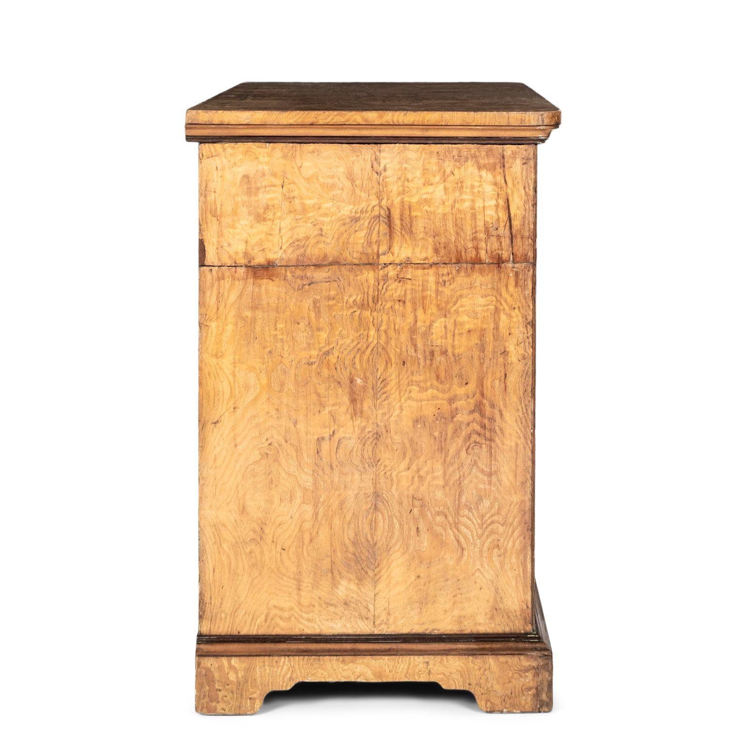 Brass Welsh Burl Ash Chest For Sale