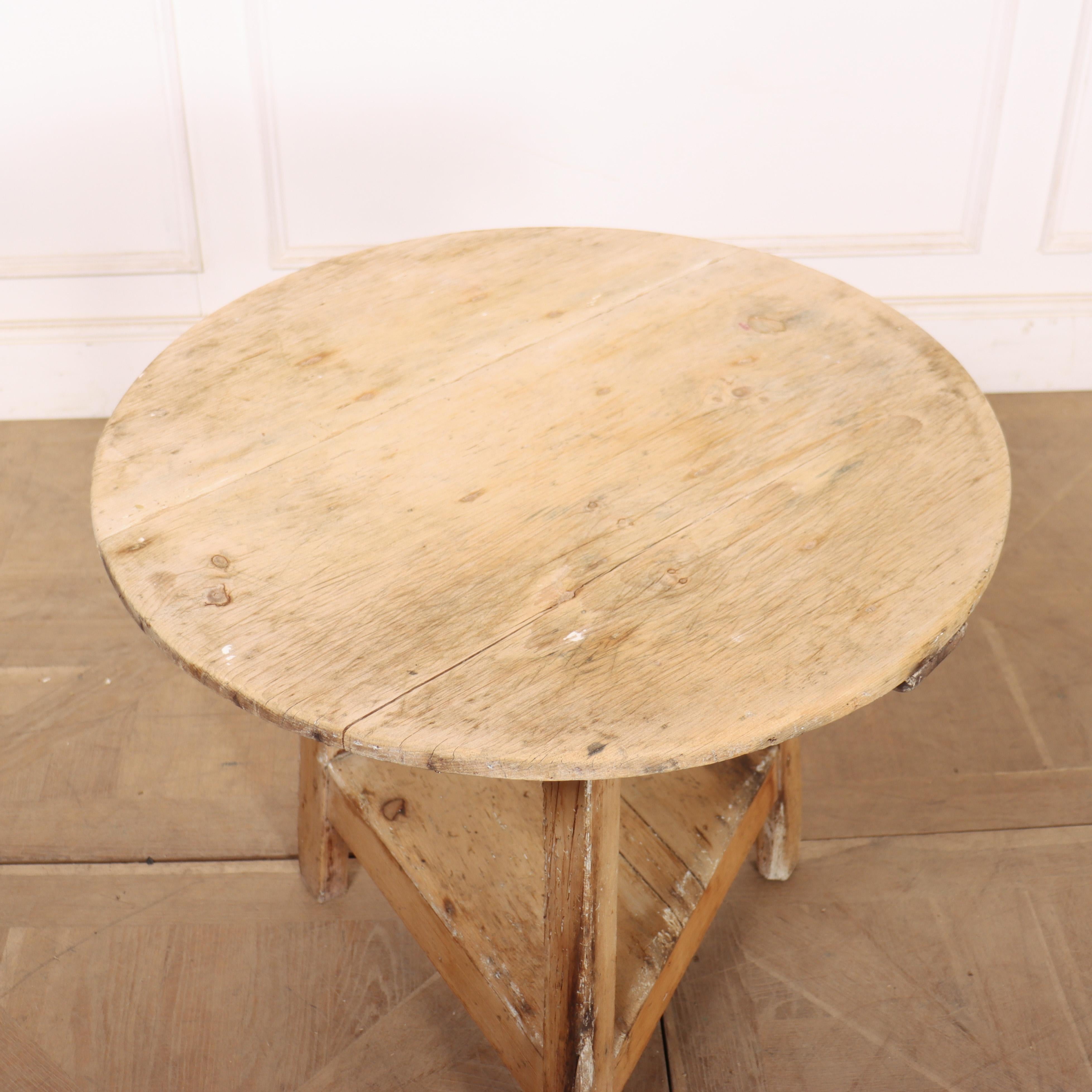 Pine Welsh Cricket Table For Sale