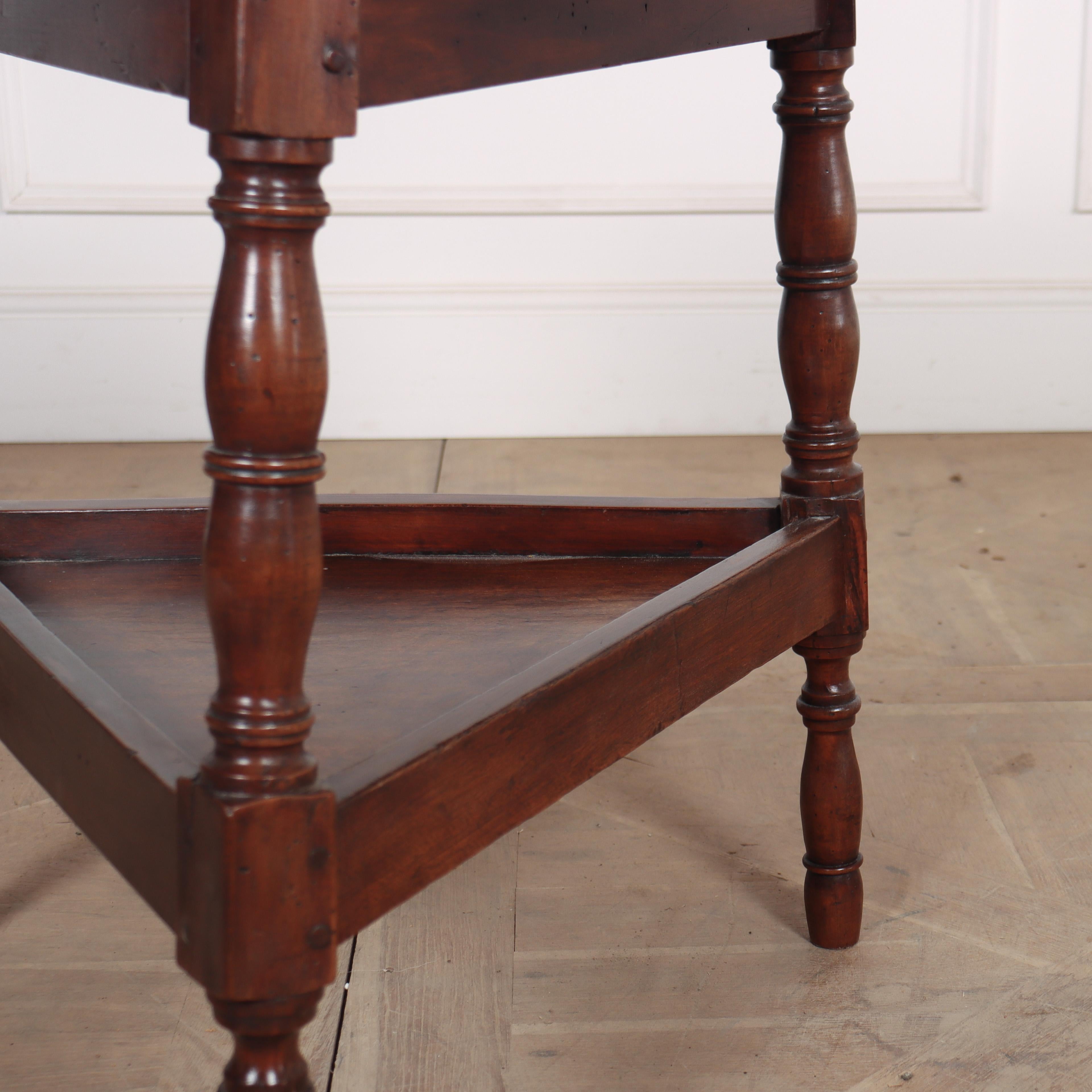 19th Century Welsh Fruitwood Cricket Table For Sale