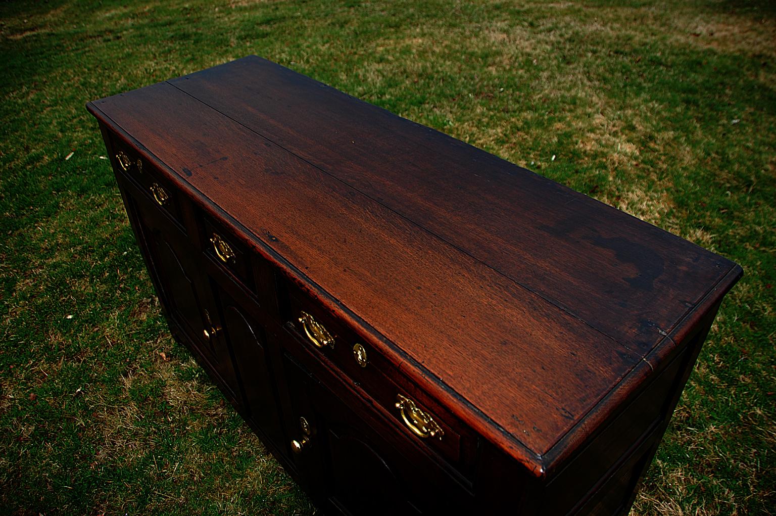 antique dresser with doors and drawers