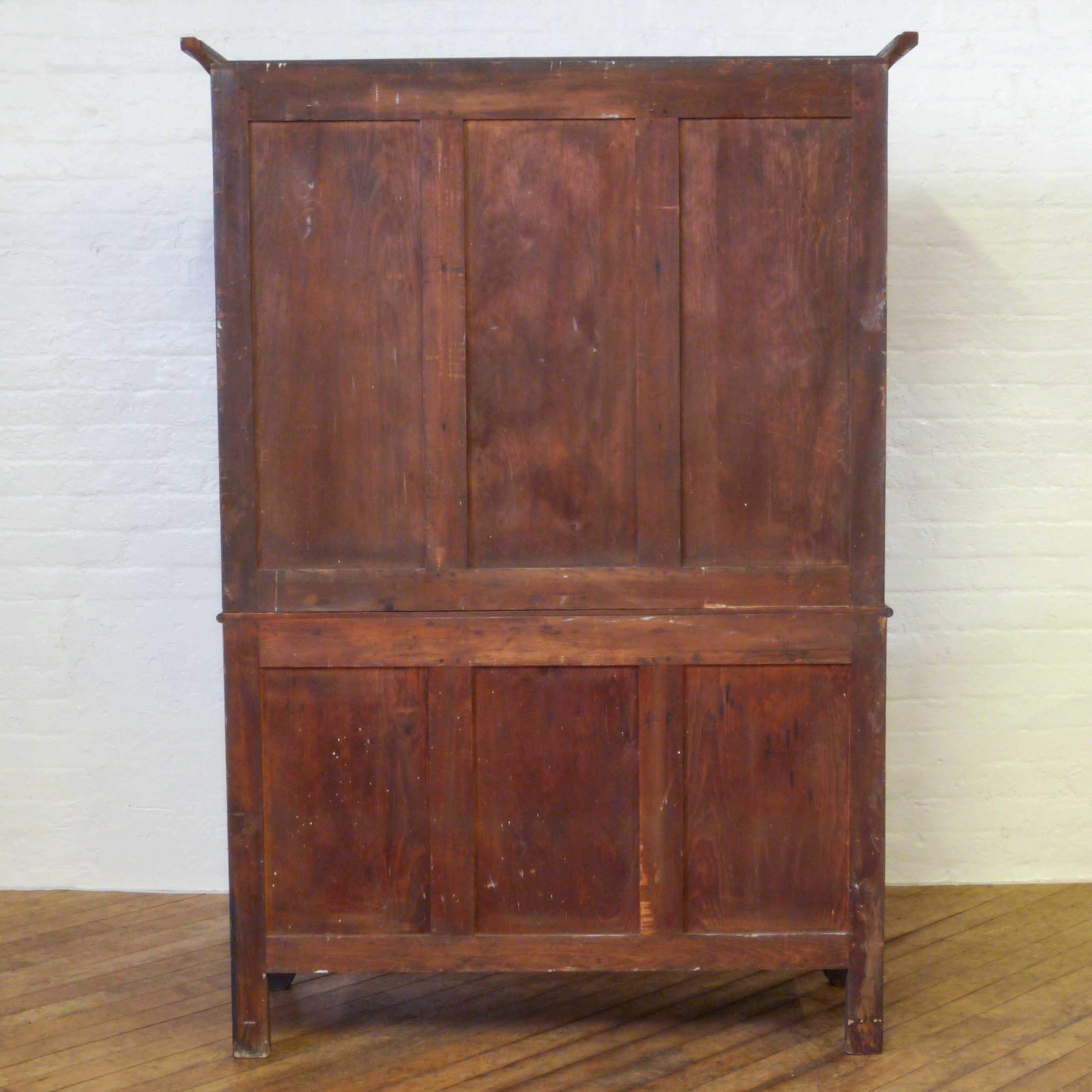 Welsh Oak and Mahogany Cupboard For Sale 5