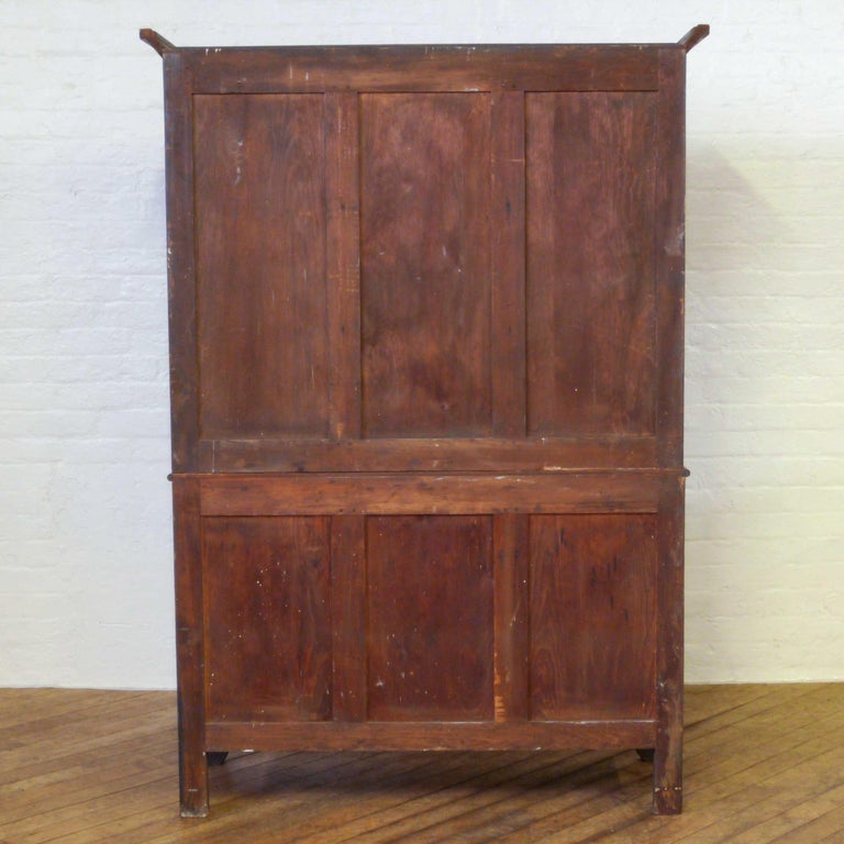 Welsh Oak and Mahogany Cupboard For Sale at 1stDibs