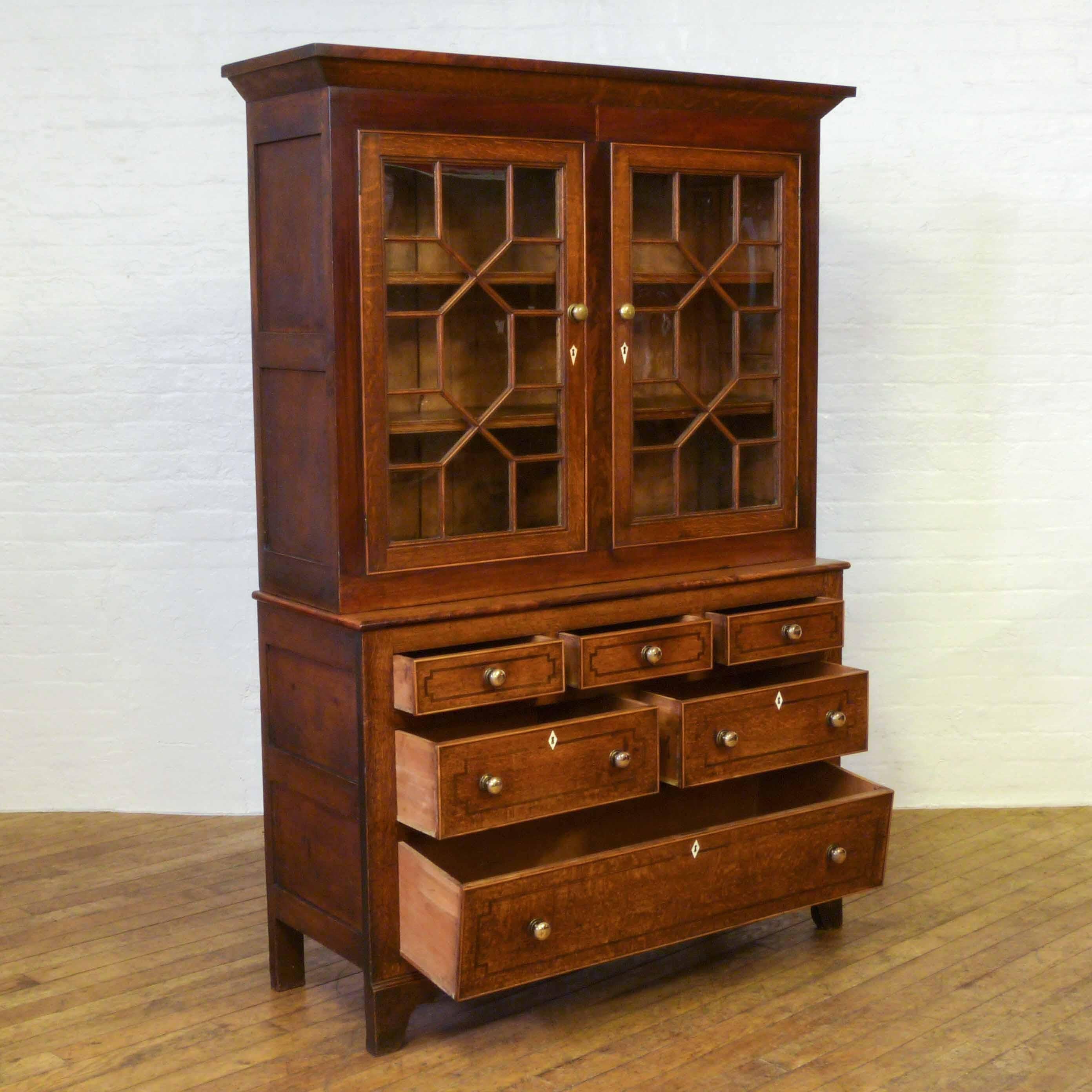 Welsh Oak And Mahogany Cupboard For Sale At 1stdibs