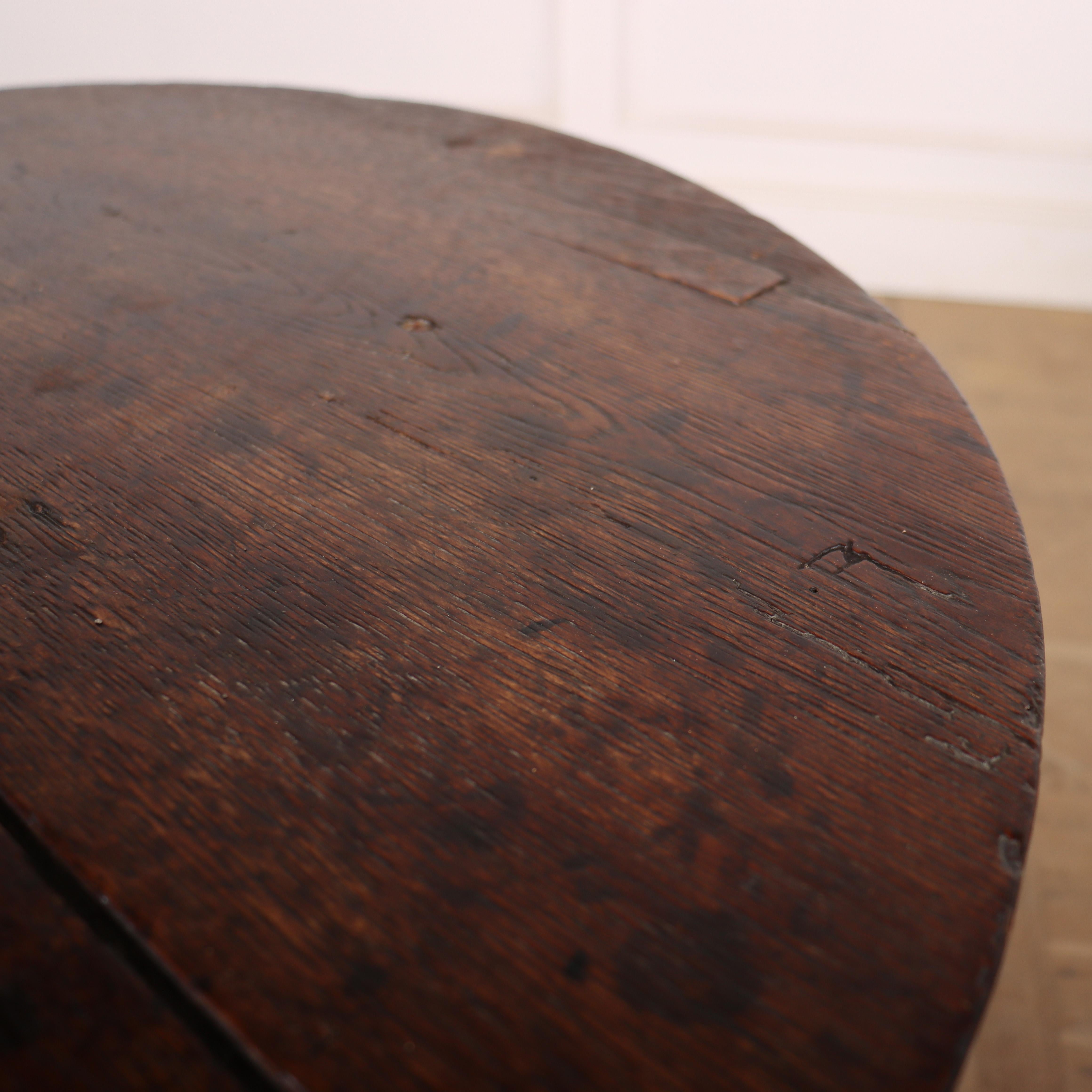 19th Century Welsh Oak Cricket Table