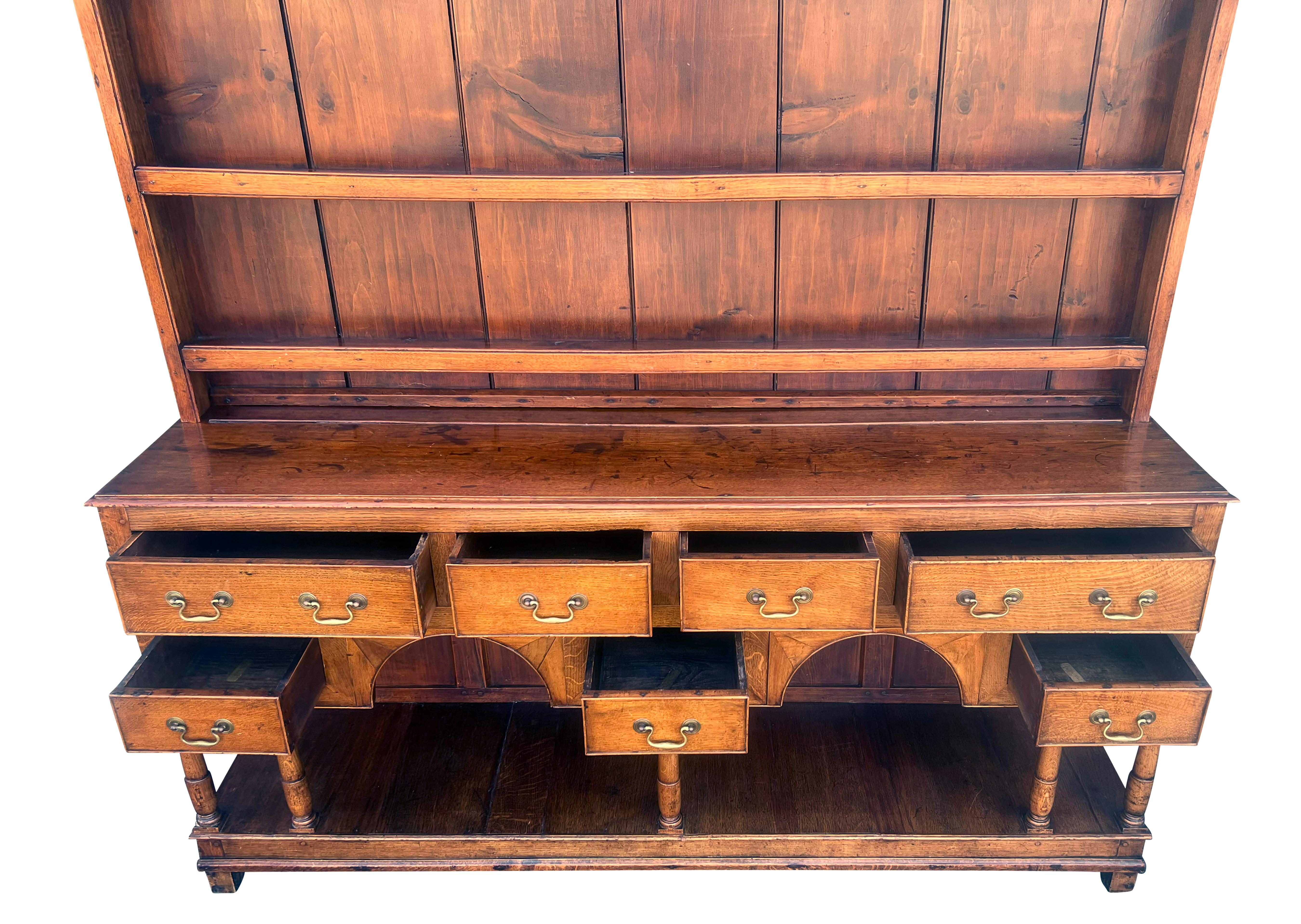 19th Century Welsh Oak Dresser For Sale