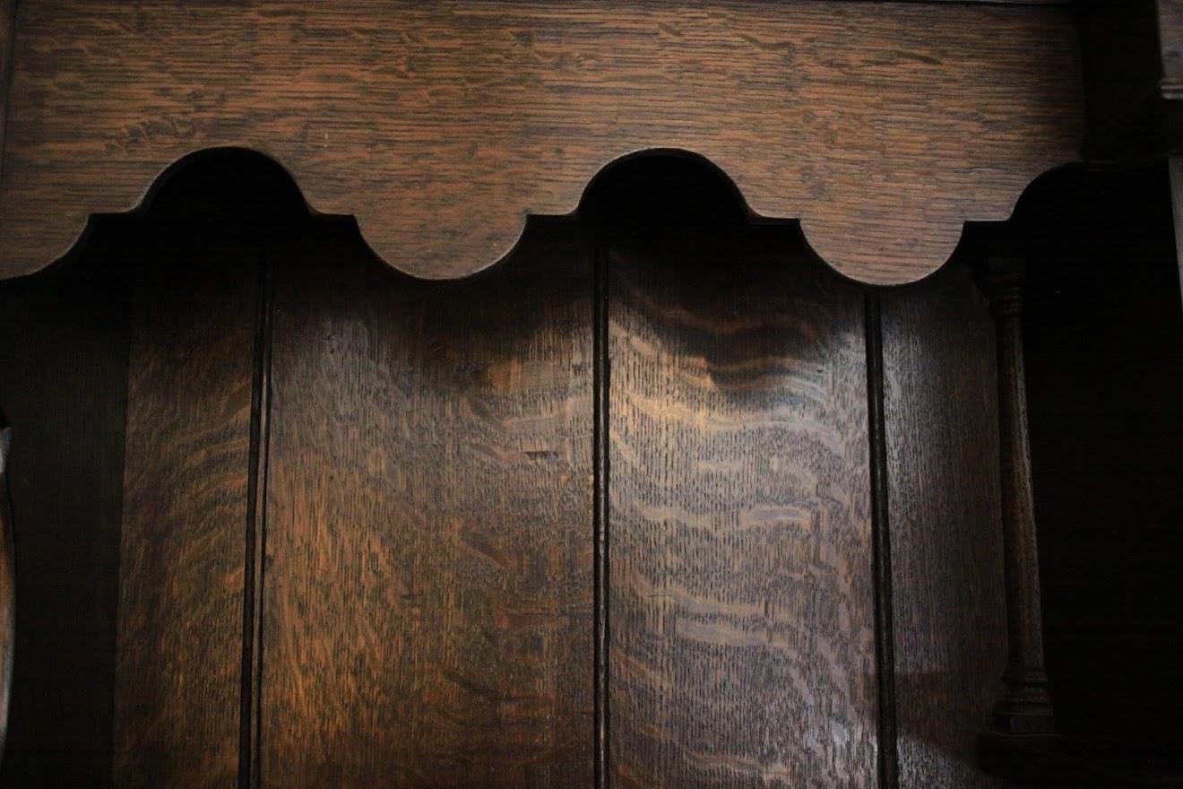 Welsh Oak Dresser with Clock For Sale 6