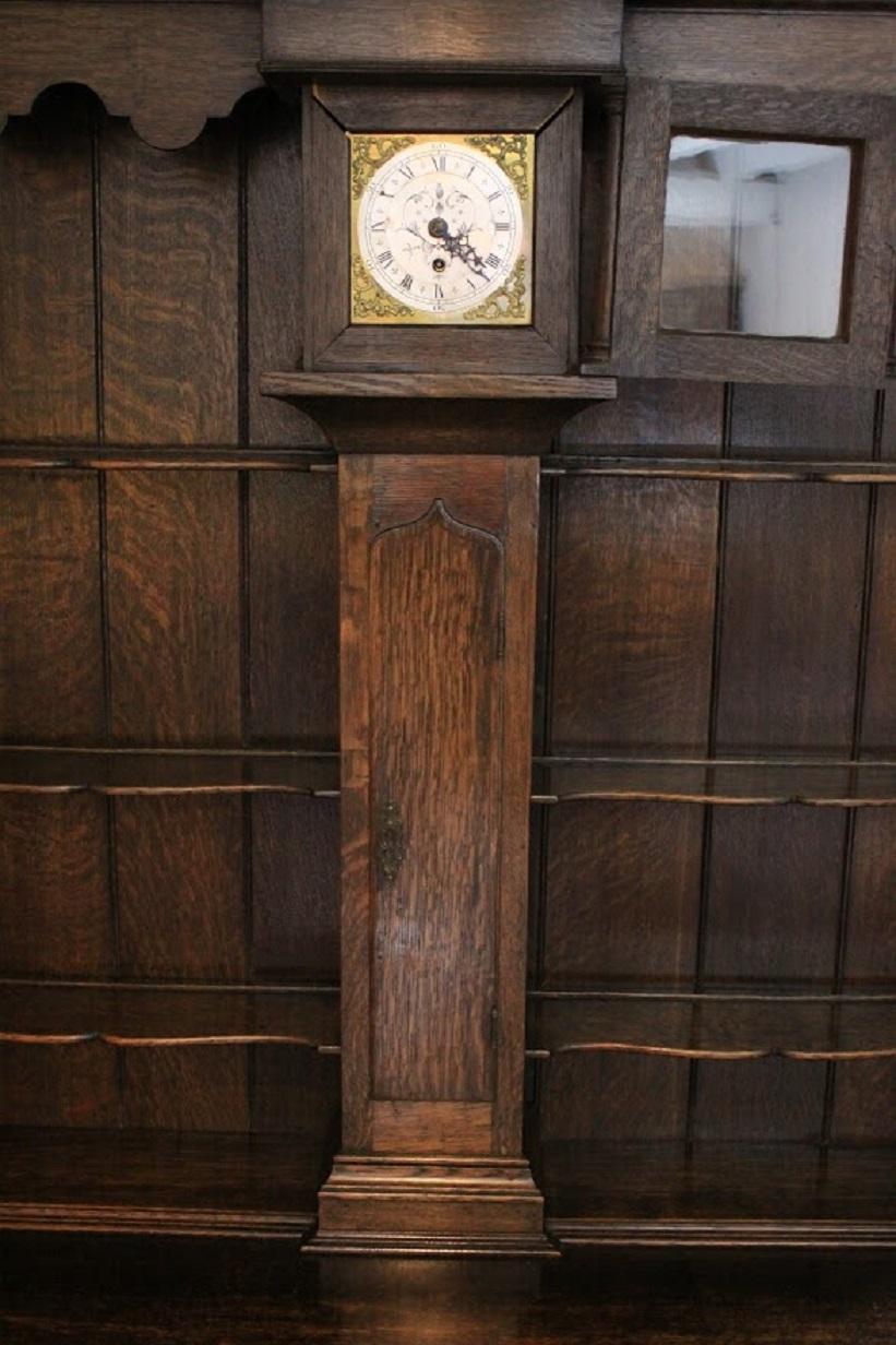 Welsh Oak Dresser with Clock For Sale 8