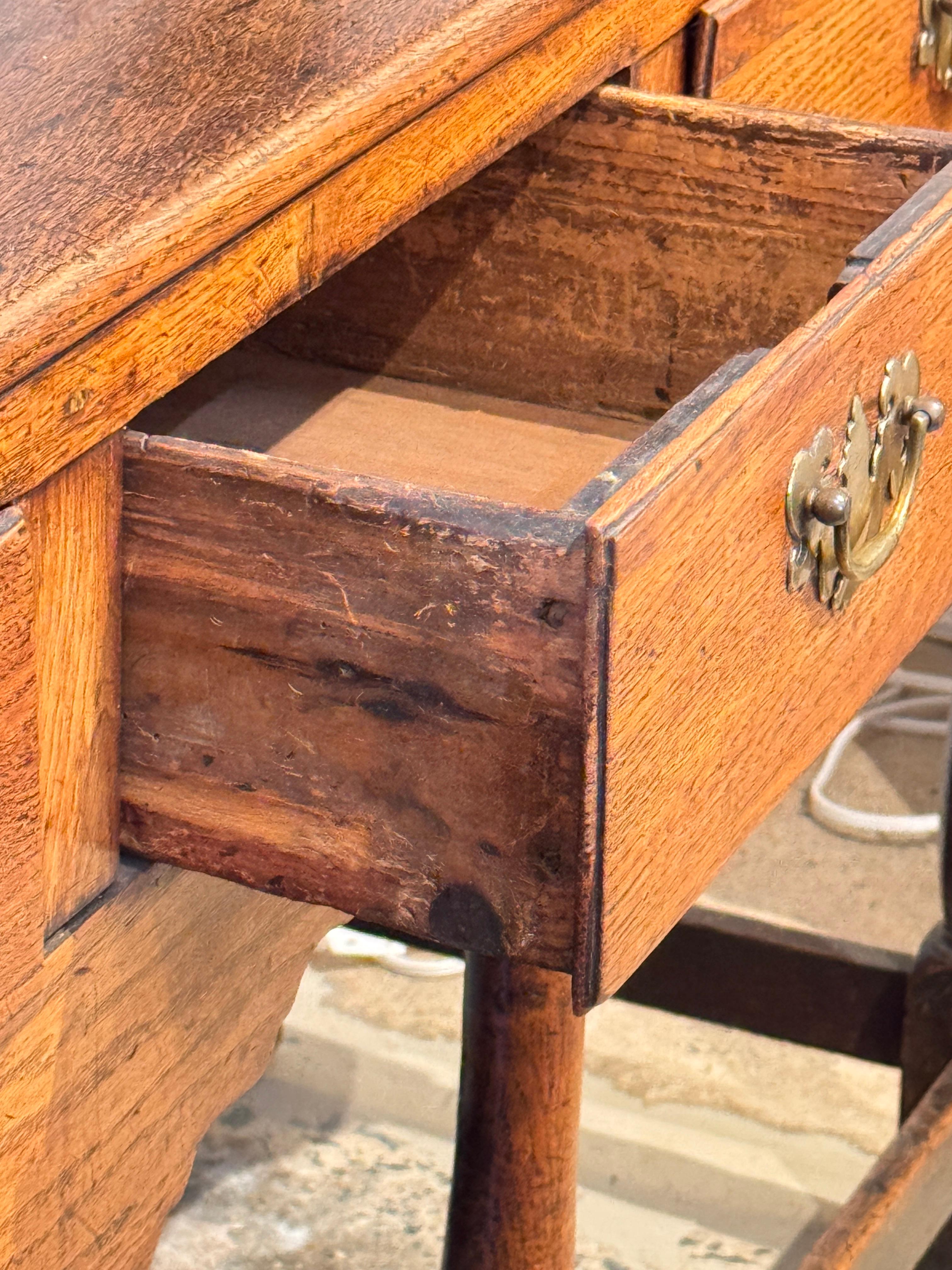 Welsh Oak Dresser with Open Plate Rack For Sale 9