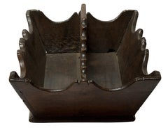 Welsh Oak Twin Compartment Cutlery Tray, circa 1800